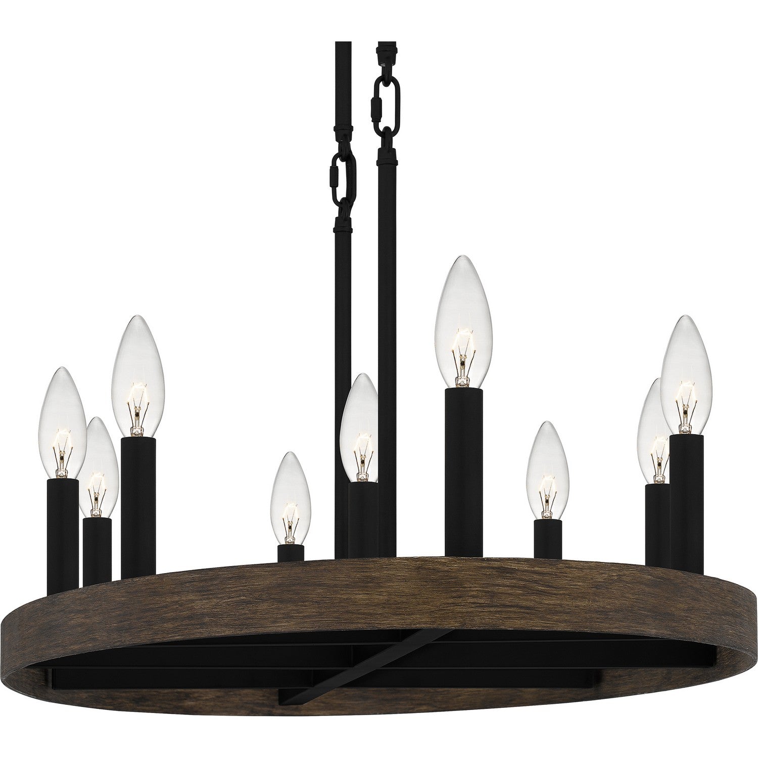 Quoizel - HDR842MBK - Nine Light Linear Chandelier - Hendrix - Matte Black