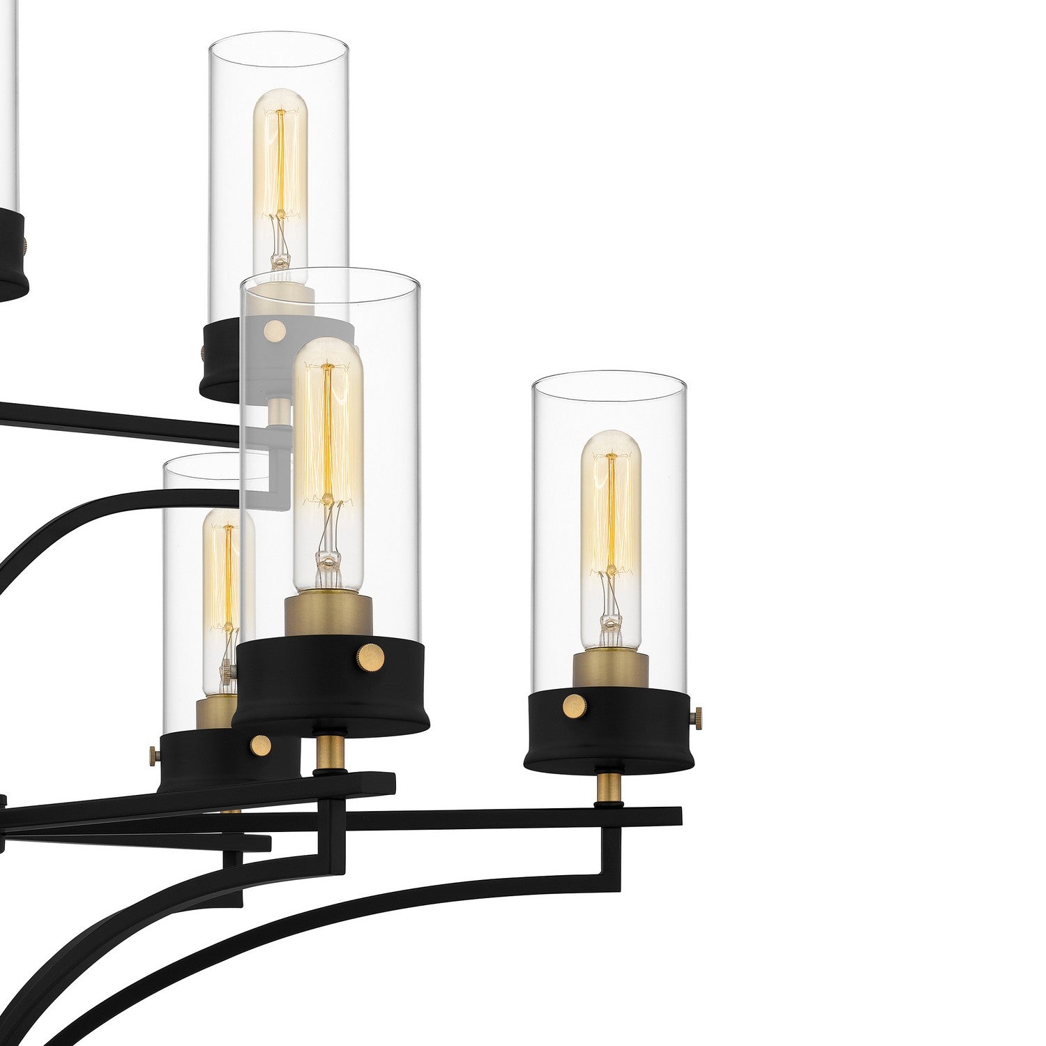 Quoizel - HLS5031MBK - Nine Light Chandelier - Hillside - Matte Black