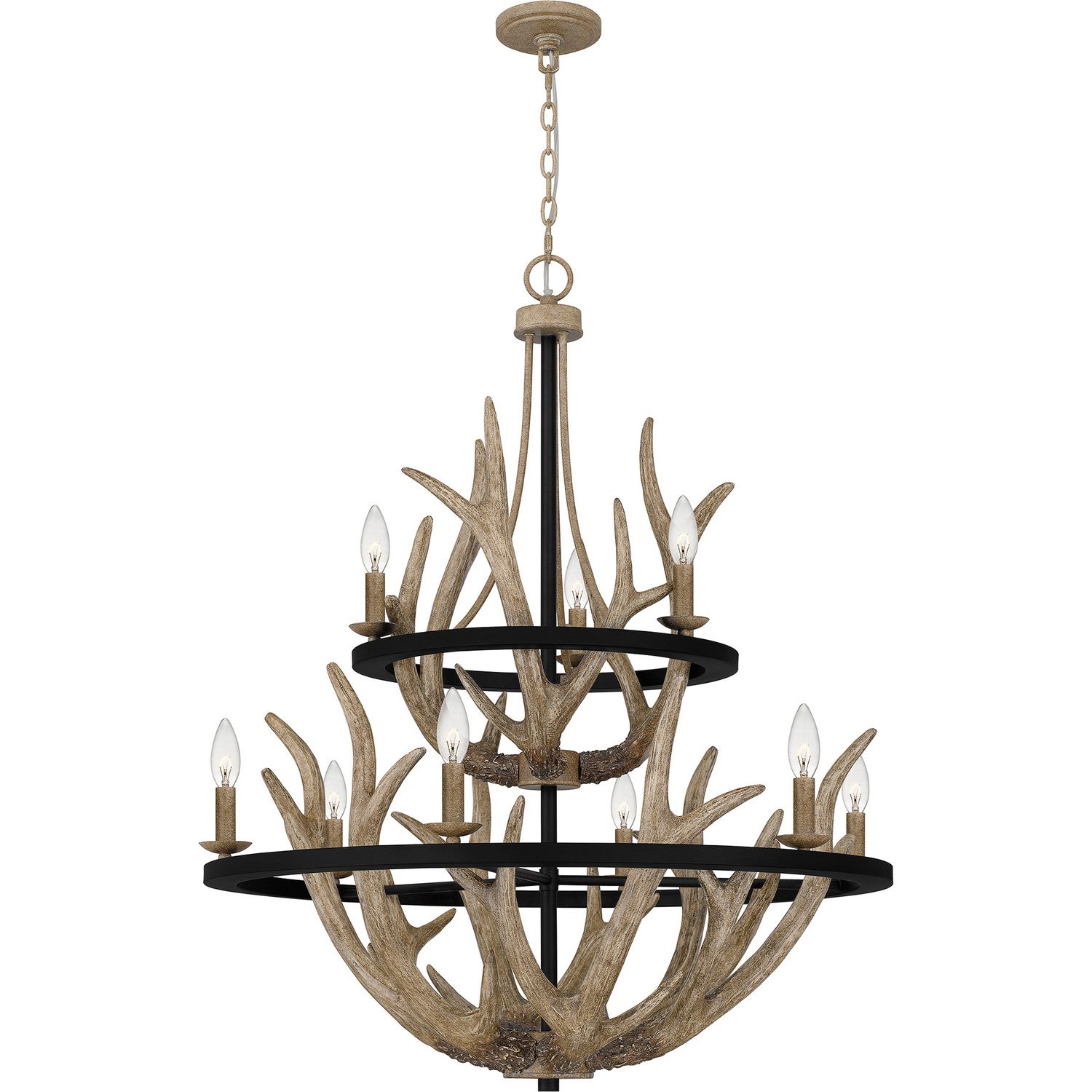 Quoizel - JR5032EK - Nine Light Chandelier - Journey - Earth Black