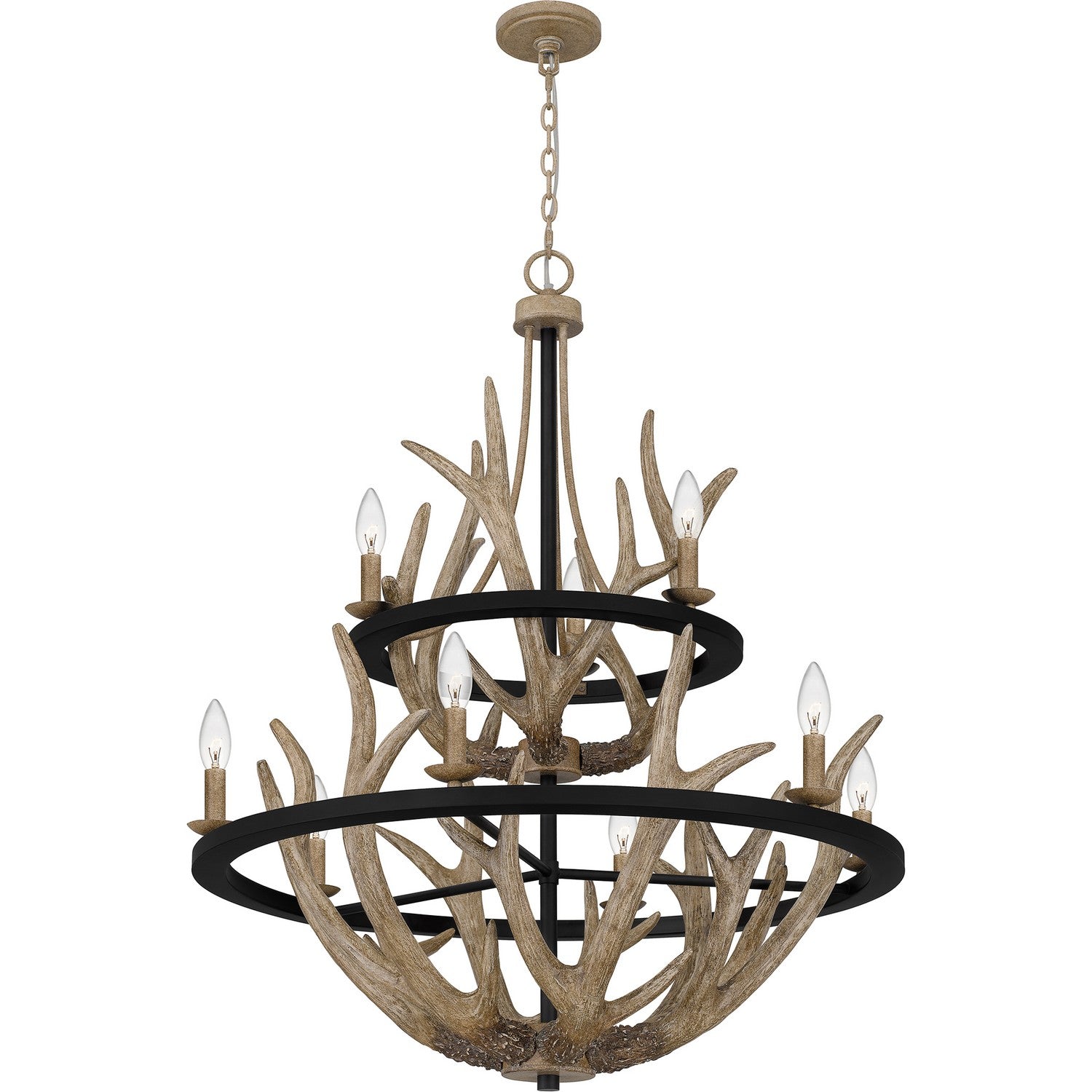 Quoizel - JR5032EK - Nine Light Chandelier - Journey - Earth Black