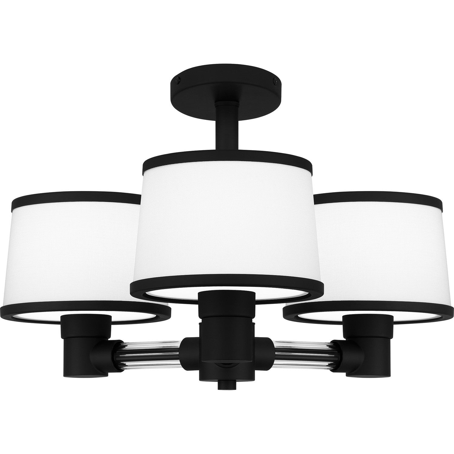 Quoizel - KYL1722MBK - Three Light Semi Flush Mount - Kylen - Matte Black
