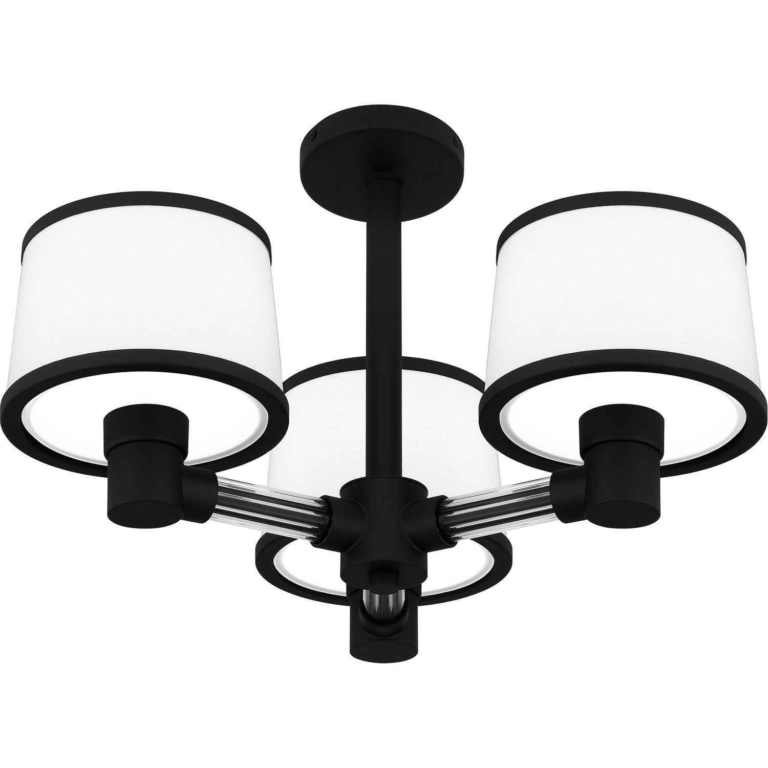 Quoizel - KYL1722MBK - Three Light Semi Flush Mount - Kylen - Matte Black