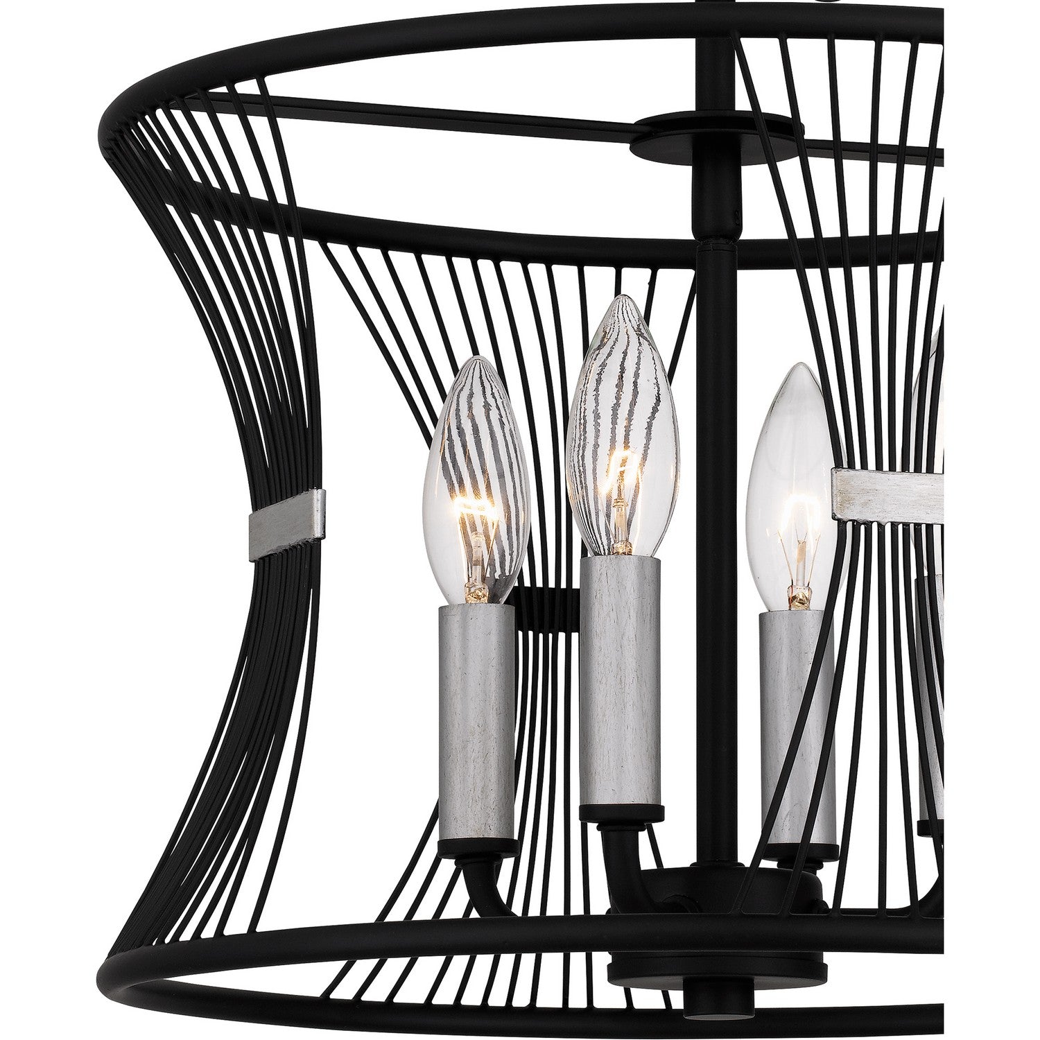 Quoizel - LEI1714MBK - Four Light Semi Flush Mount - Leiland - Matte Black