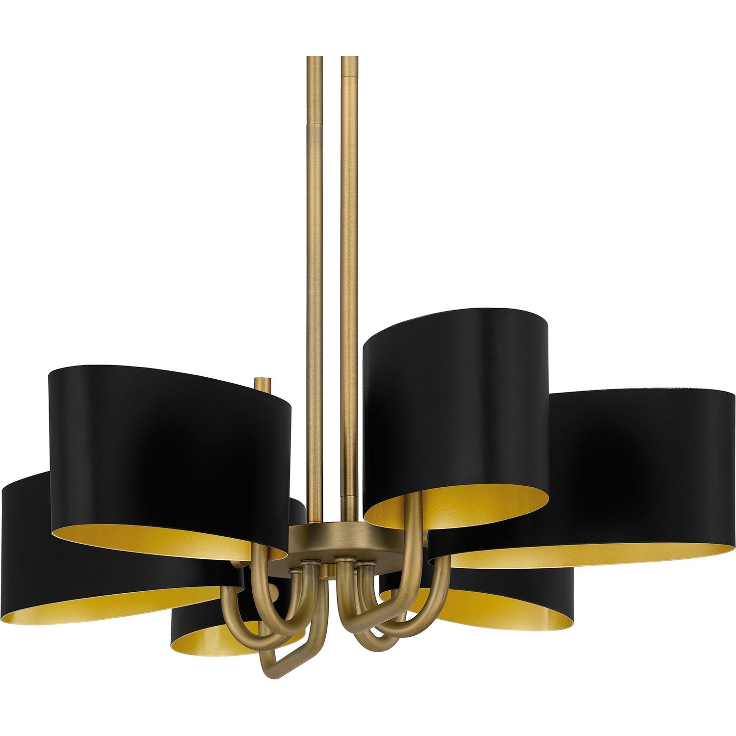 Quoizel - MAD641AB - Six Light Linear Chandelier - Madden - Aged Brass