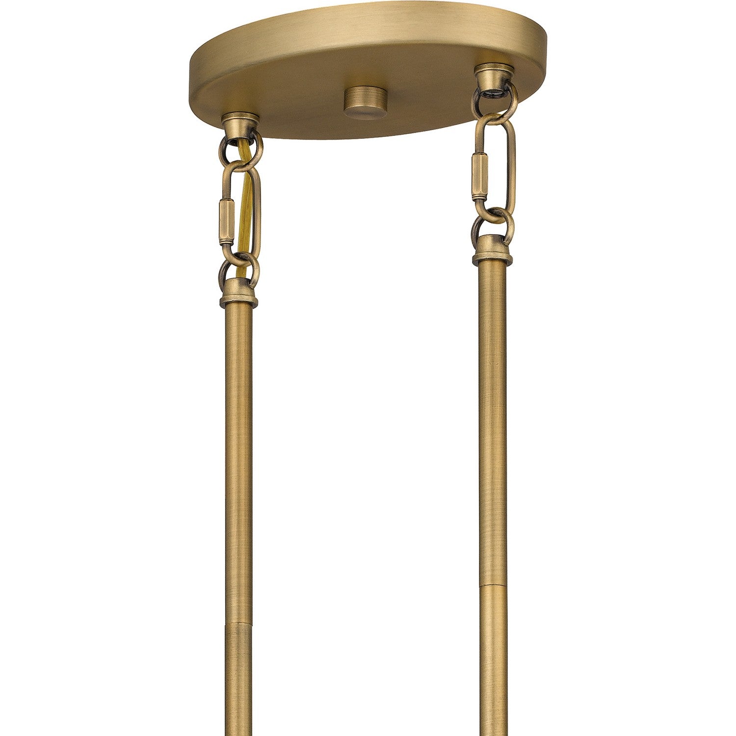 Quoizel - MAD641AB - Six Light Linear Chandelier - Madden - Aged Brass