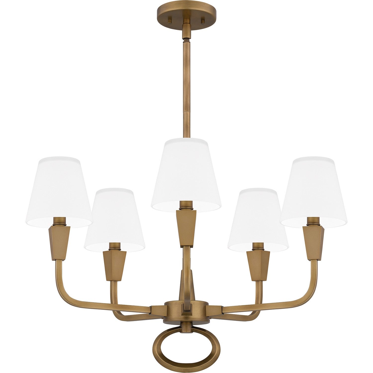Quoizel - MAO5026WS - Five Light Chandelier - Mallory - Weathered Brass