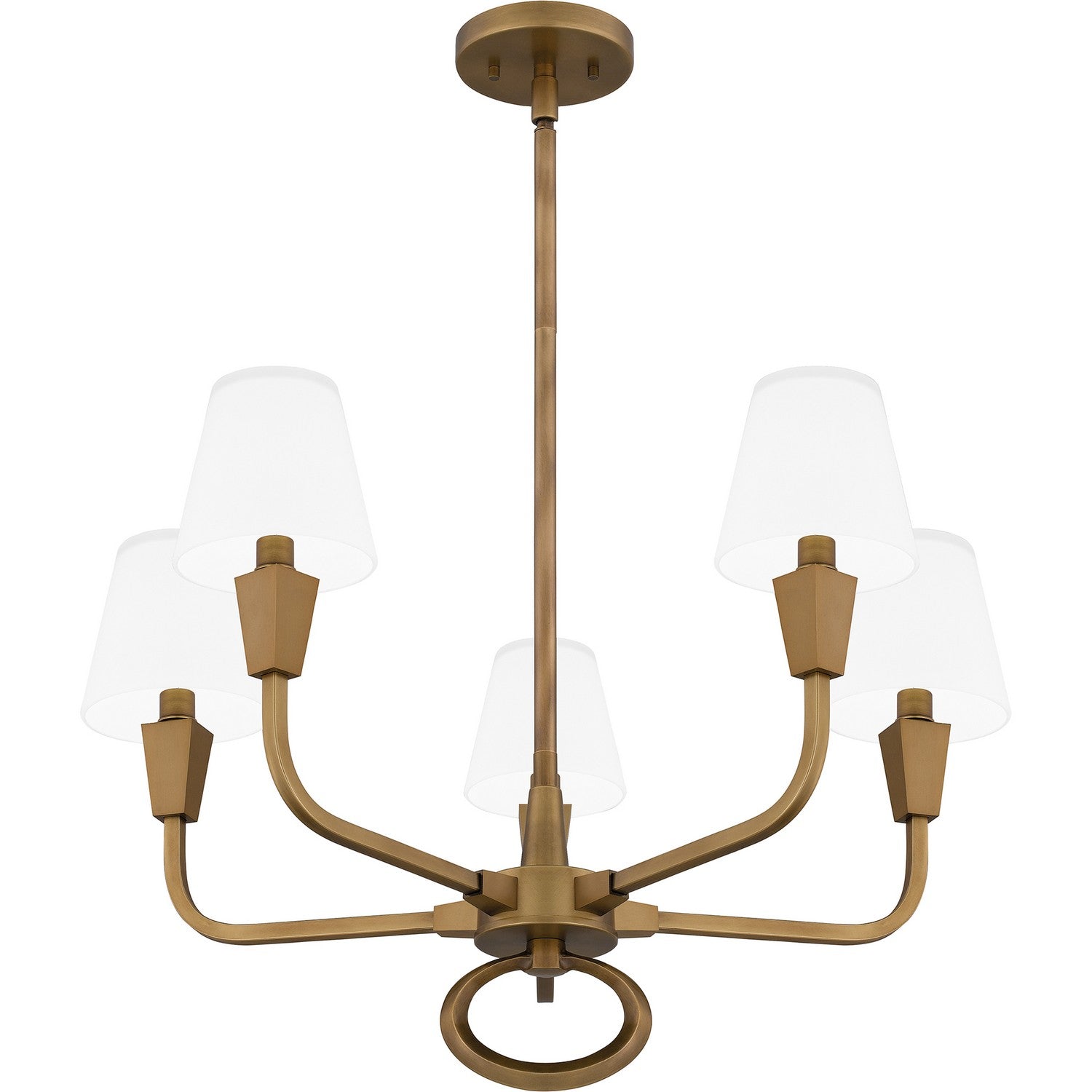 Quoizel - MAO5026WS - Five Light Chandelier - Mallory - Weathered Brass