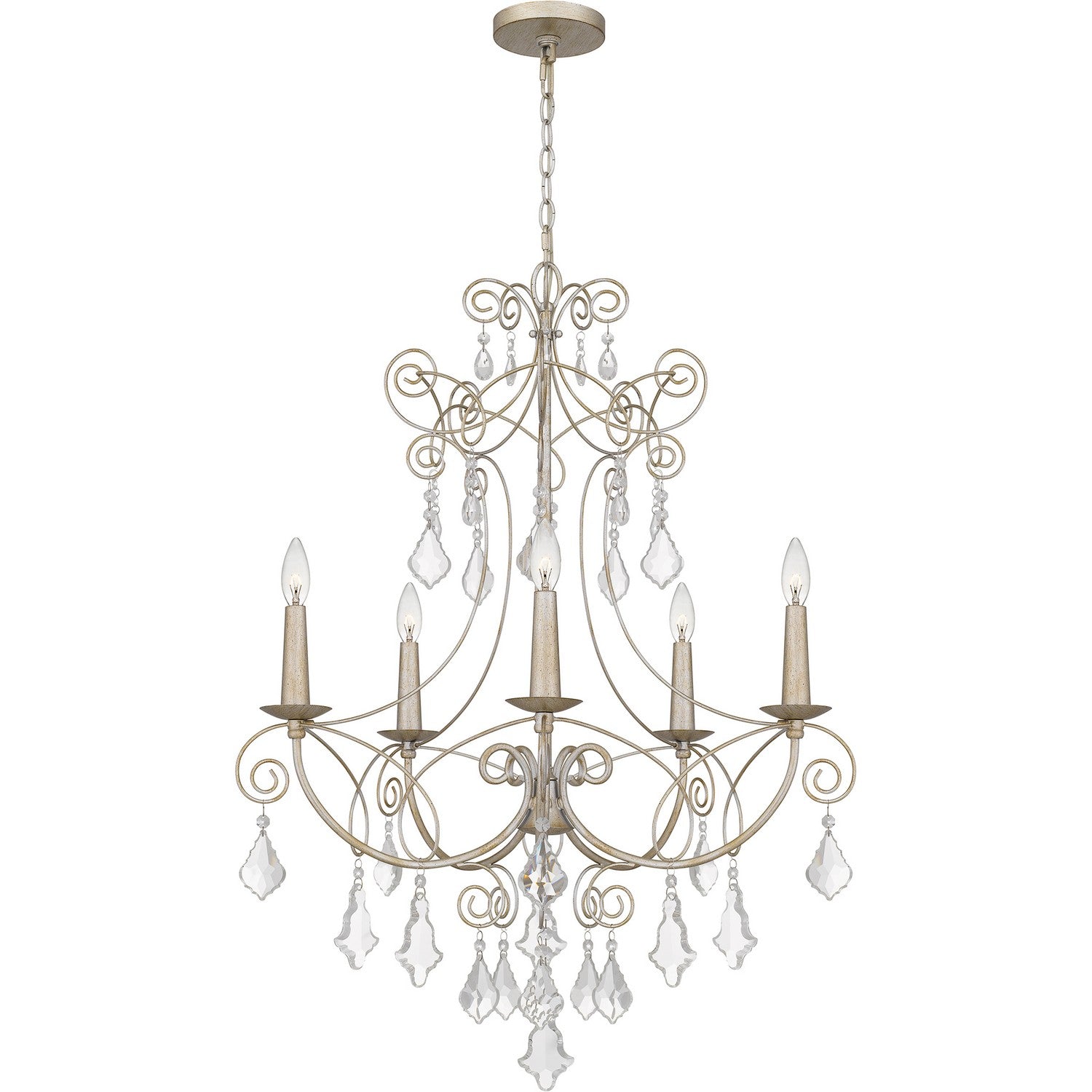 Quoizel - MER5028VG - Five Light Chandelier - Merida - Vintage Gold