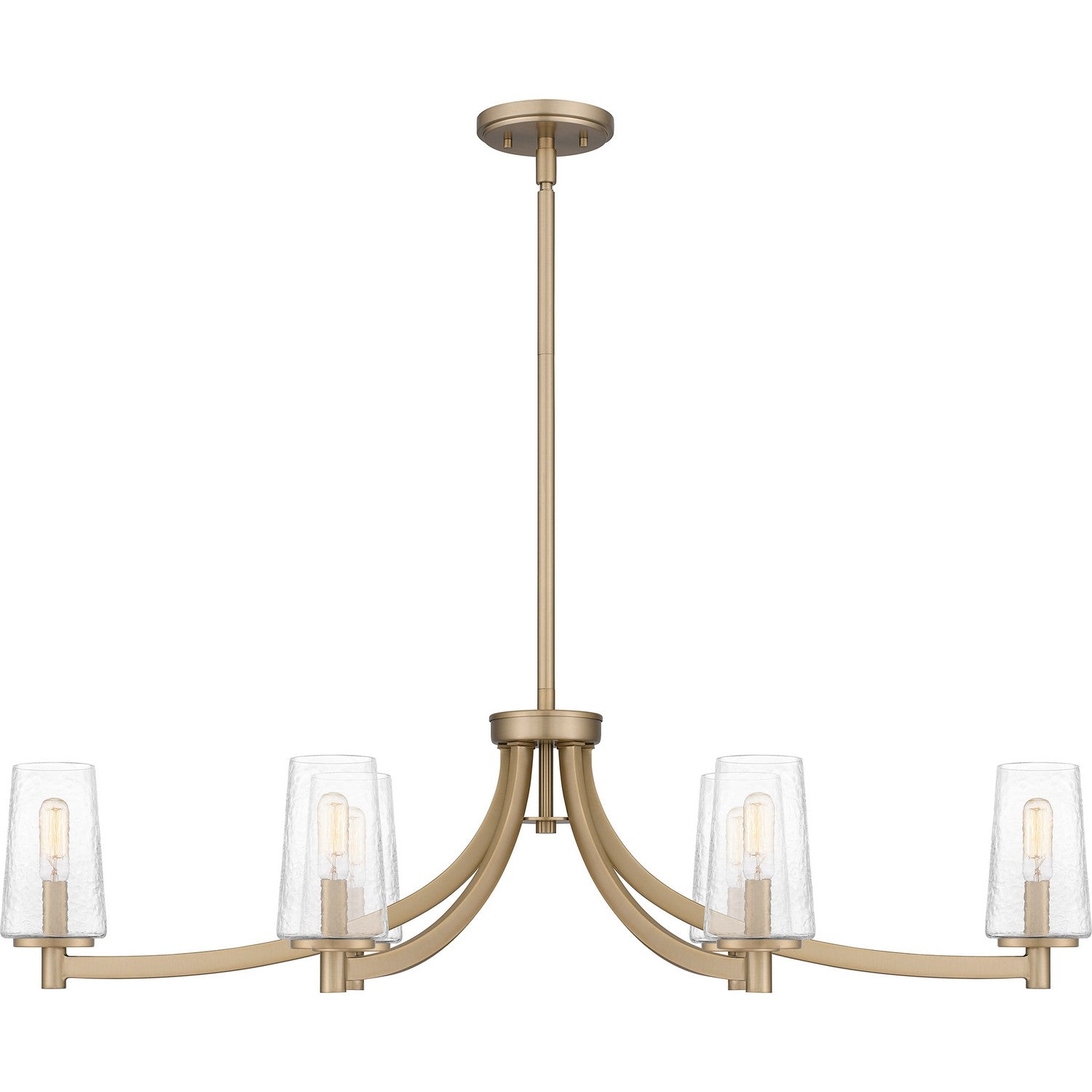 Quoizel - MIC638BGD - Six Light Linear Chandelier - Miccio - Bronze Gold