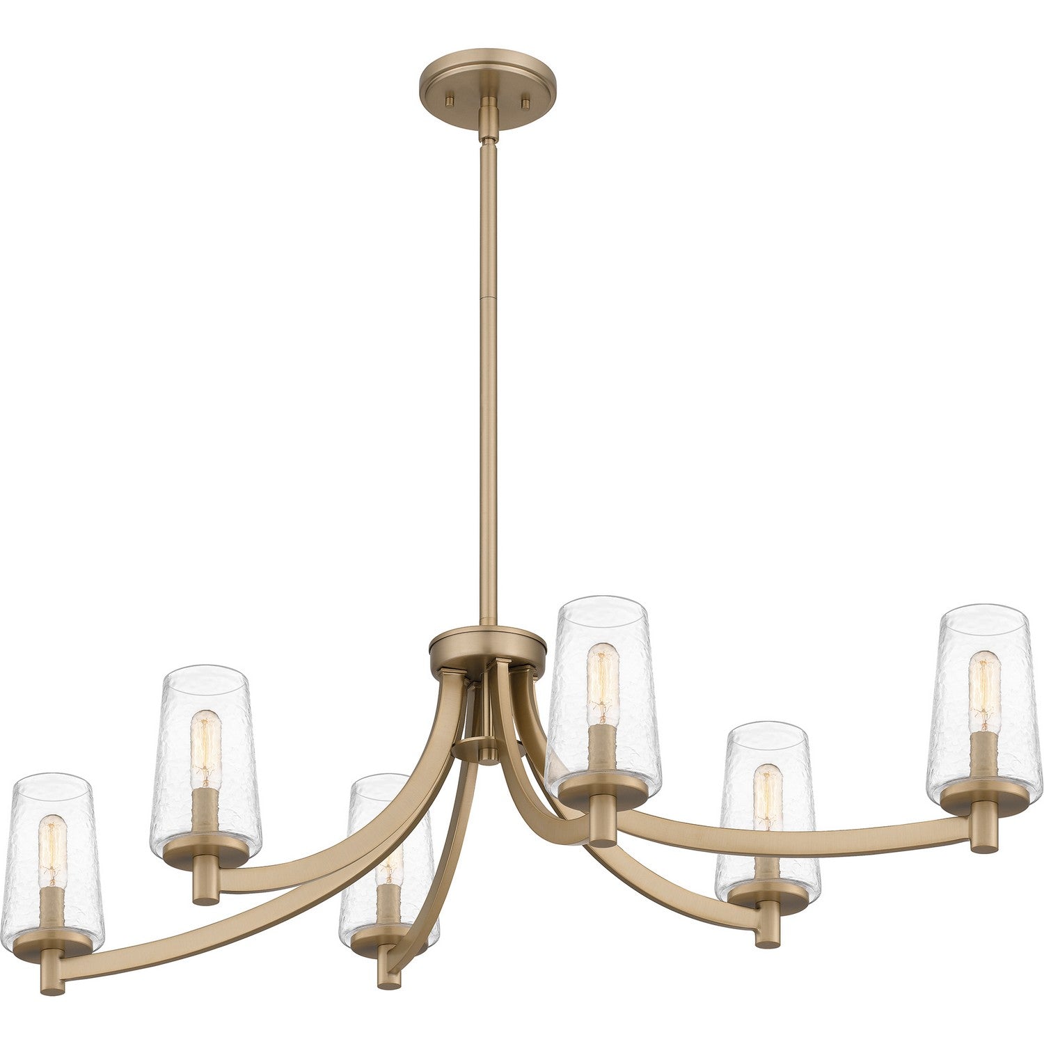 Quoizel - MIC638BGD - Six Light Linear Chandelier - Miccio - Bronze Gold