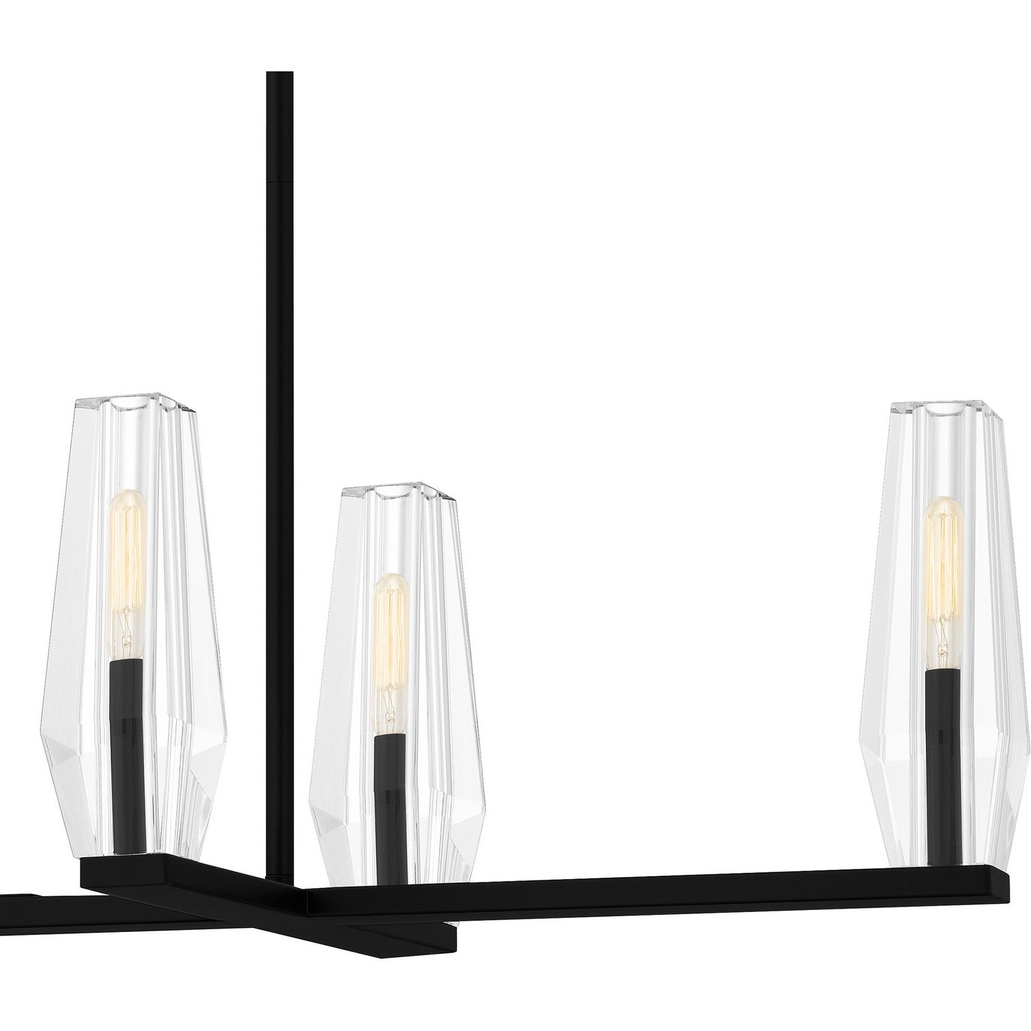 Quoizel - MUT640MBK - Six Light Linear Chandelier - Malamute - Matte Black