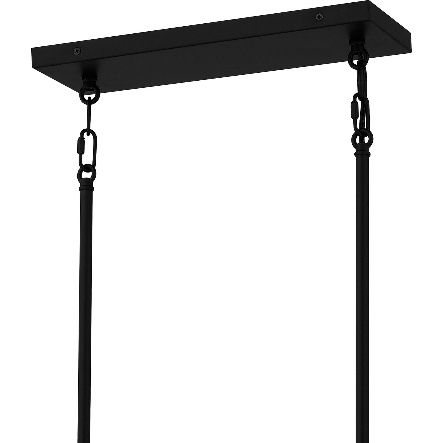 Quoizel - MUT640MBK - Six Light Linear Chandelier - Malamute - Matte Black