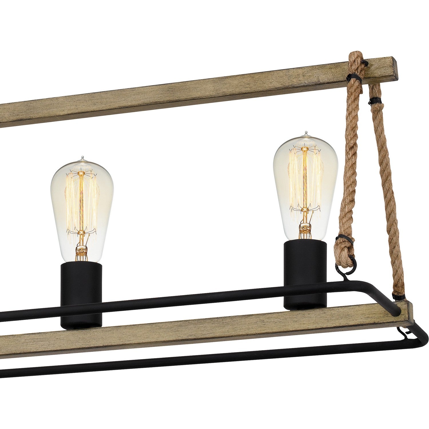 Quoizel - OKP542MBK - Five Light Linear Chandelier - Oak Park - Matte Black