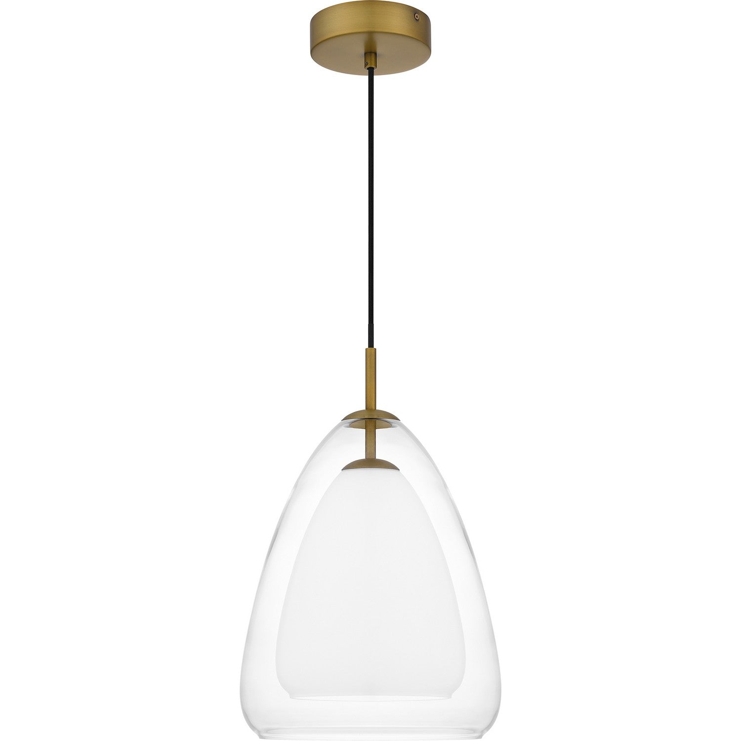Quoizel - PCAER1511AB - One Light Pendant - Aero - Aged Brass