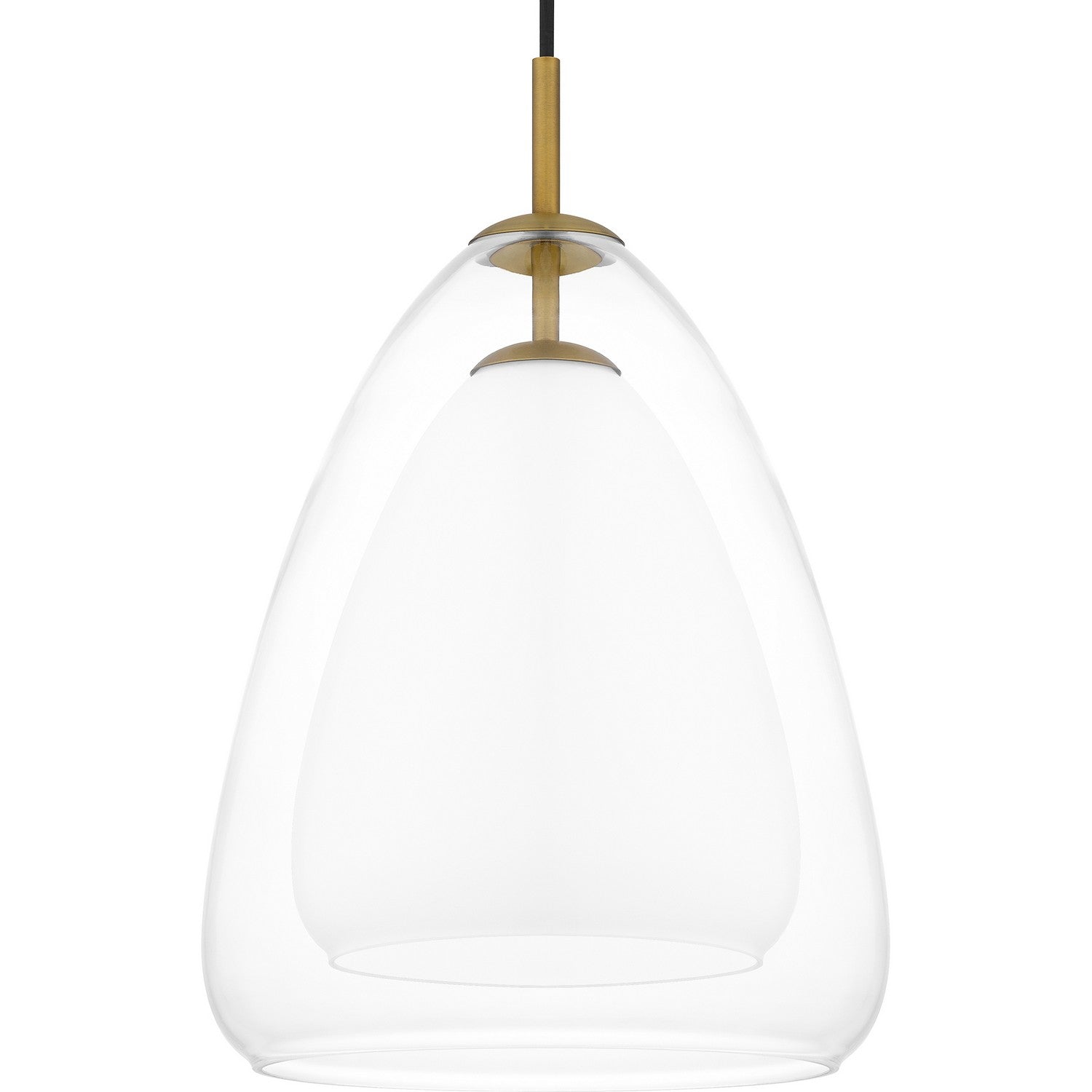 Quoizel - PCAER1511AB - One Light Pendant - Aero - Aged Brass