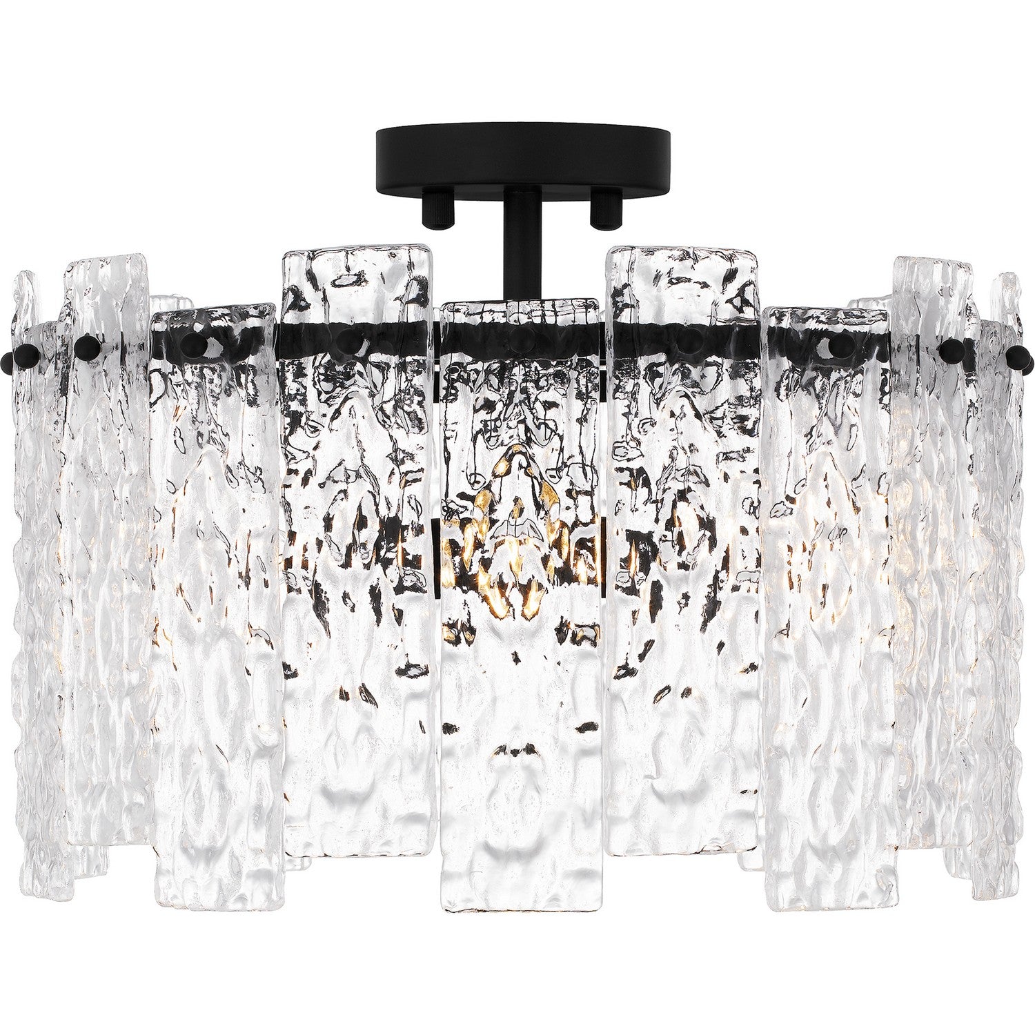 Quoizel - PCCAS1716MBK - Four Light Semi Flush Mount - Caspian - Matte Black