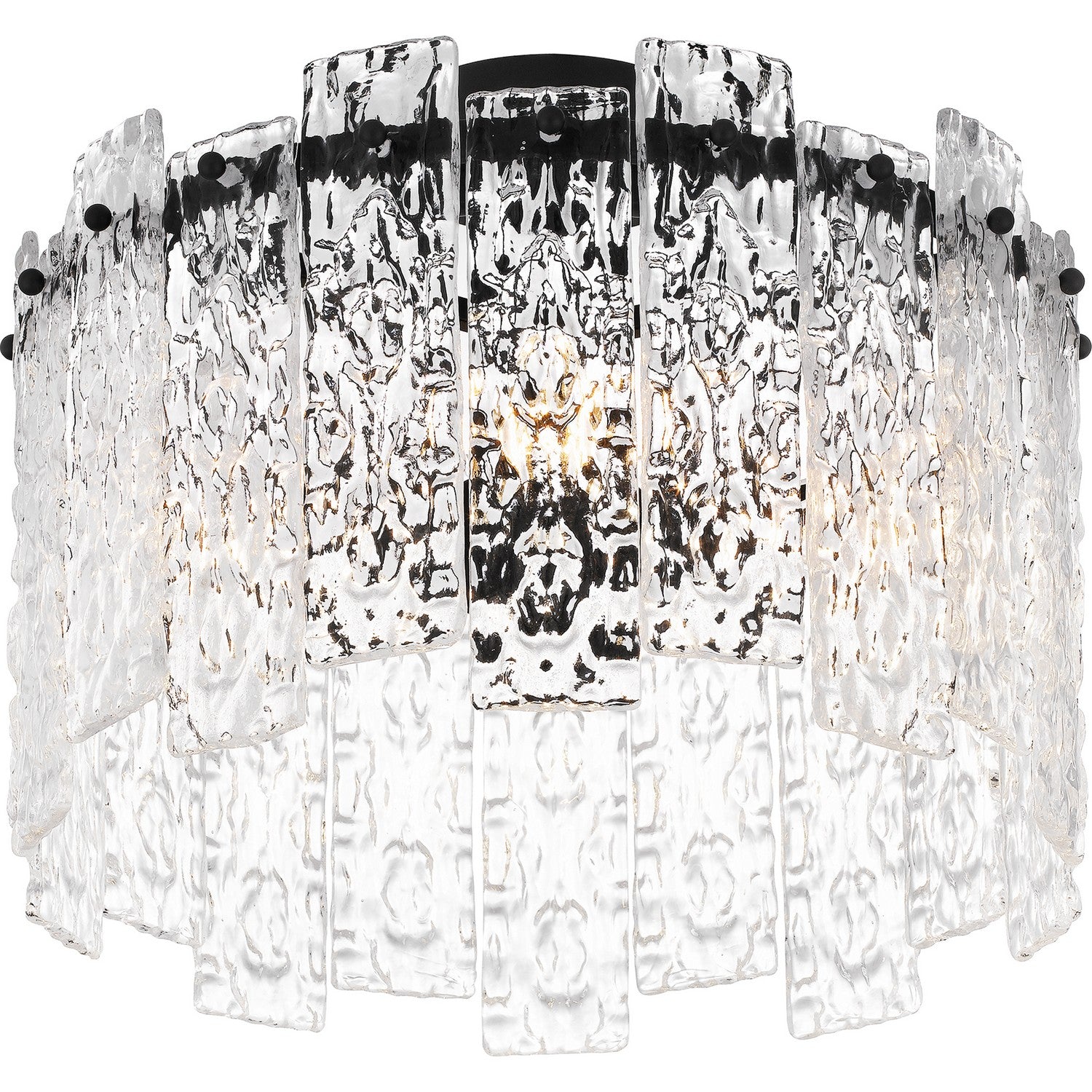 Quoizel - PCCAS1716MBK - Four Light Semi Flush Mount - Caspian - Matte Black