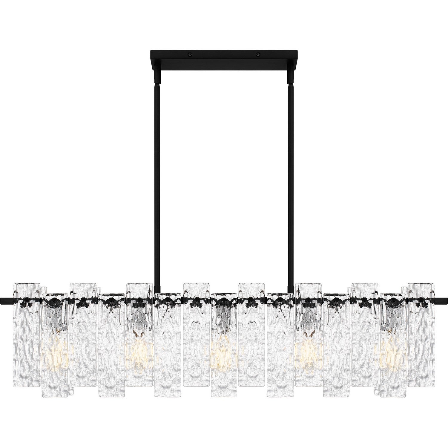 Quoizel - PCCAS539MBK - Five Light Linear Chandelier - Caspian - Matte Black