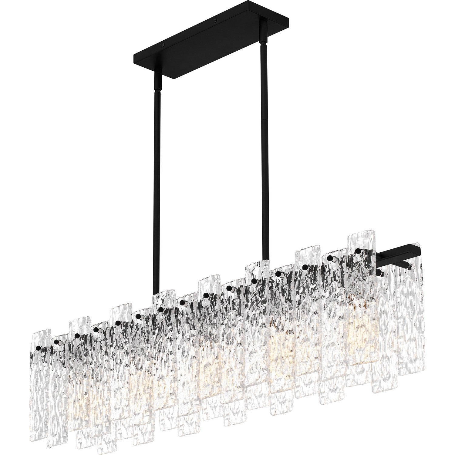 Quoizel - PCCAS539MBK - Five Light Linear Chandelier - Caspian - Matte Black