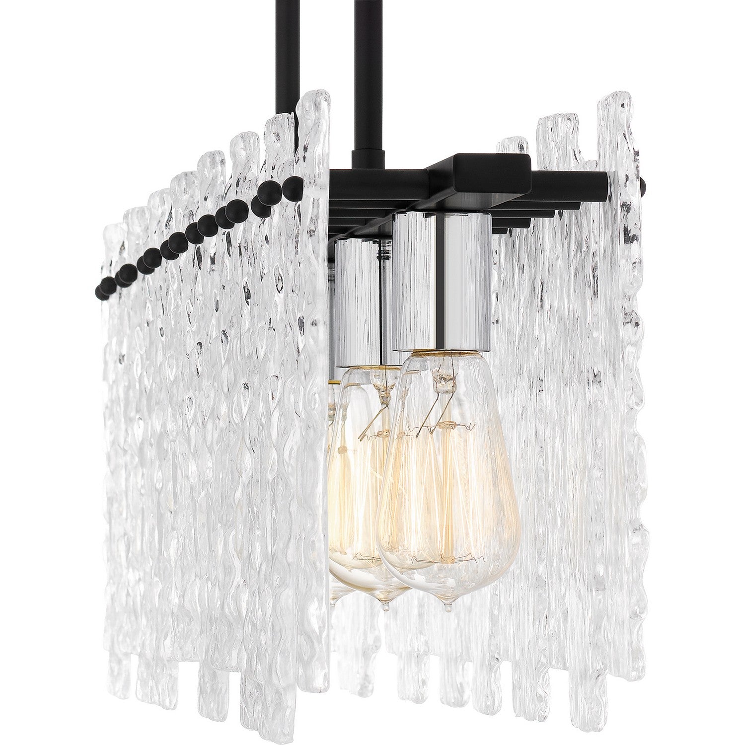 Quoizel - PCCAS539MBK - Five Light Linear Chandelier - Caspian - Matte Black