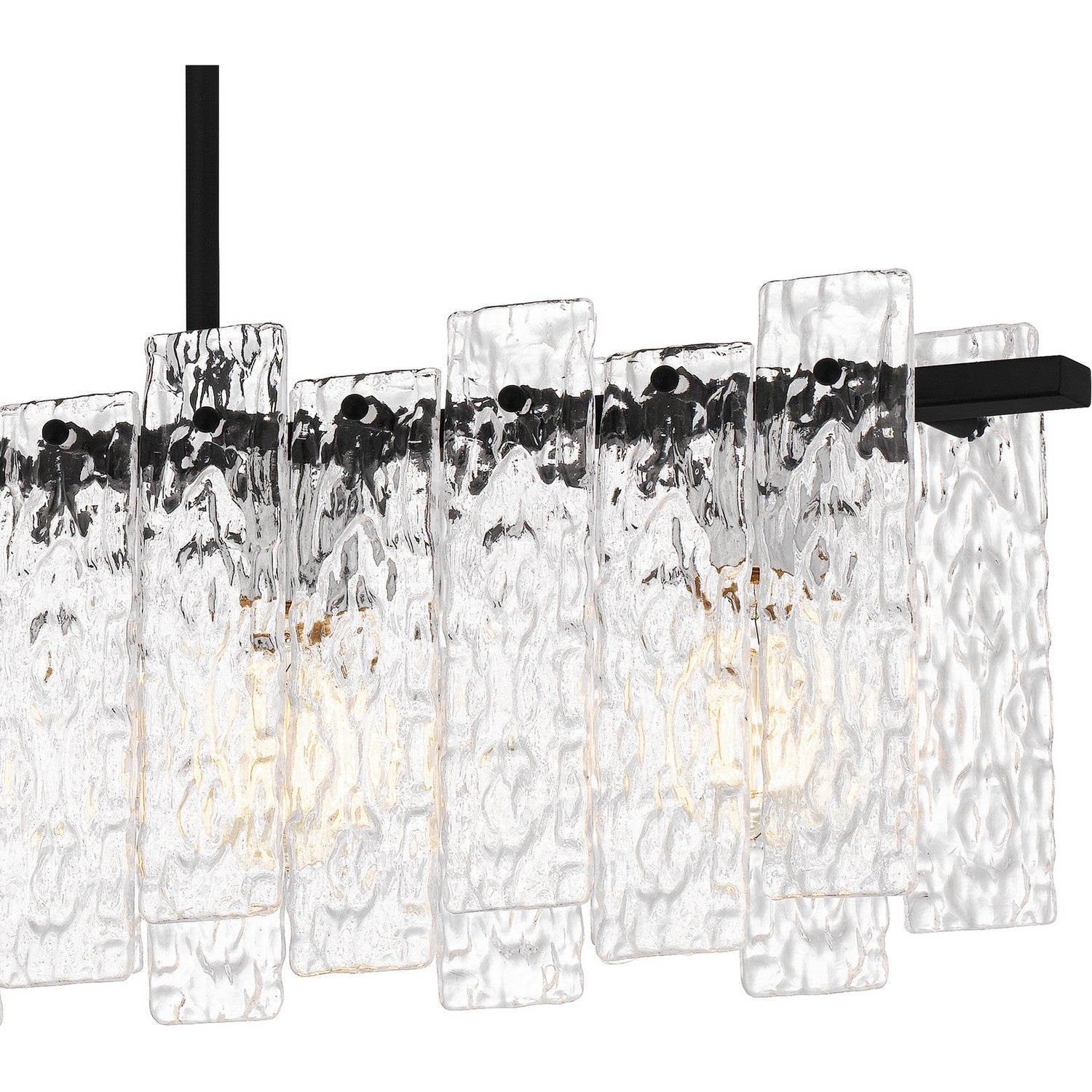 Quoizel - PCCAS539MBK - Five Light Linear Chandelier - Caspian - Matte Black