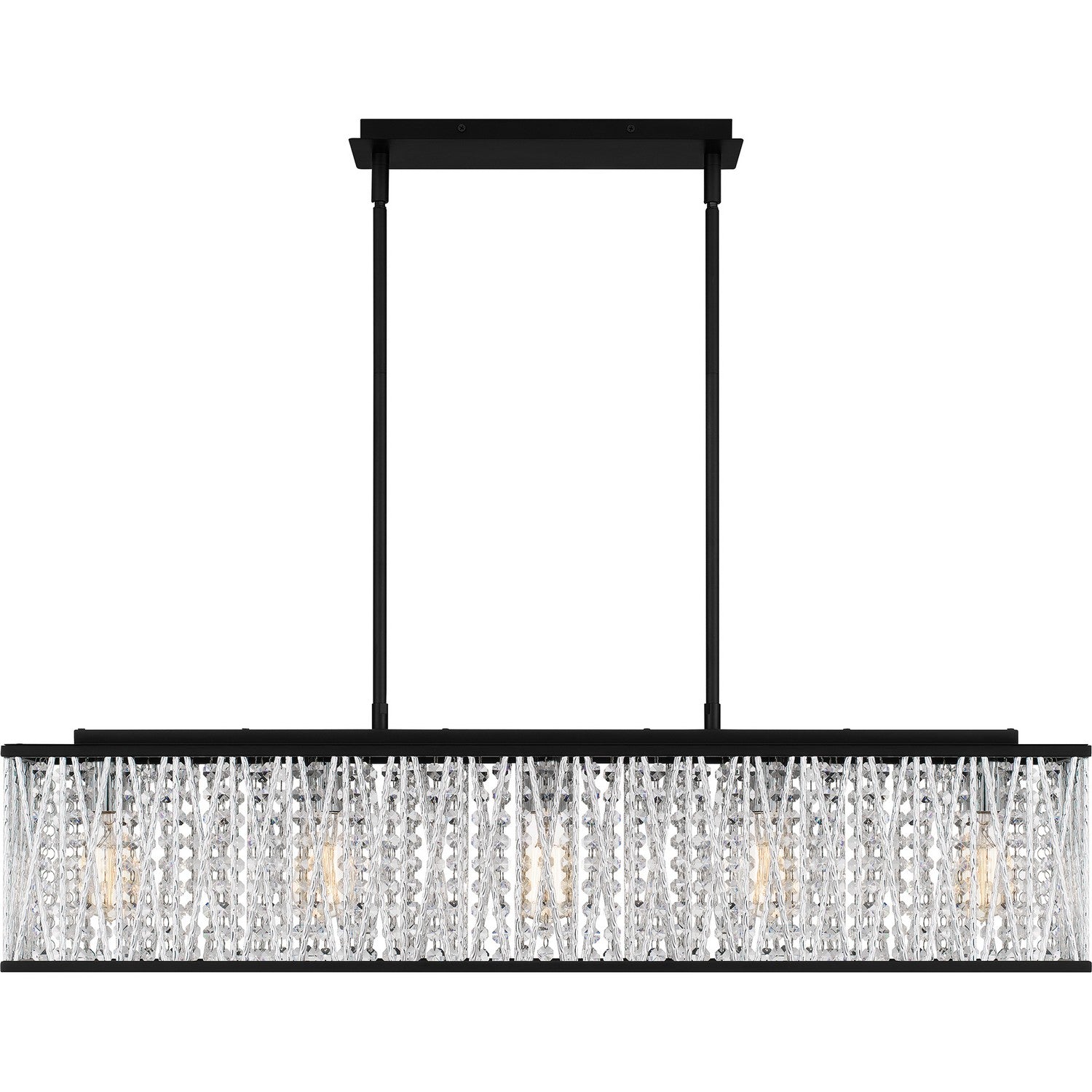 Quoizel - PCCET538MBK - Five Light Linear Chandelier - Celeste - Matte Black