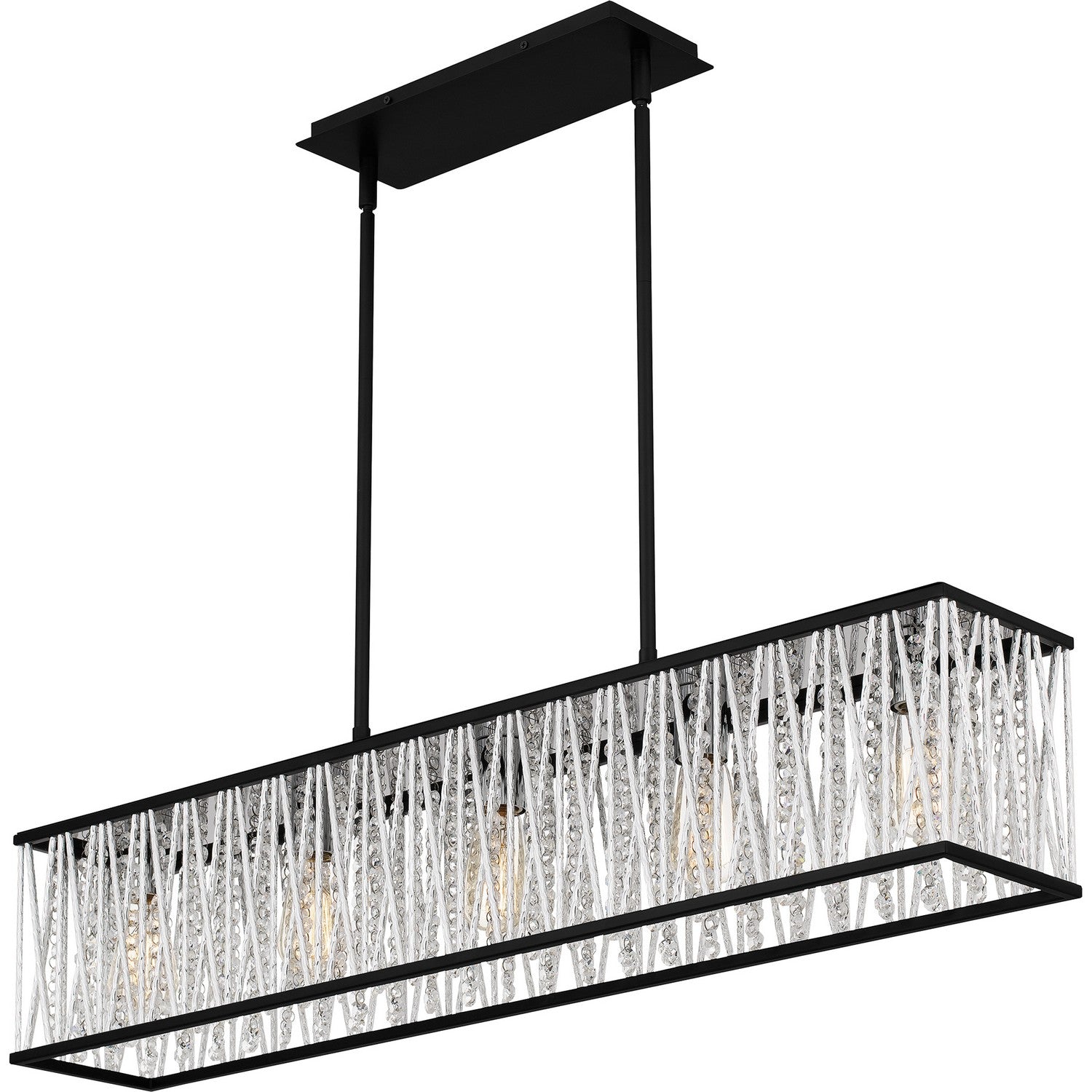 Quoizel - PCCET538MBK - Five Light Linear Chandelier - Celeste - Matte Black