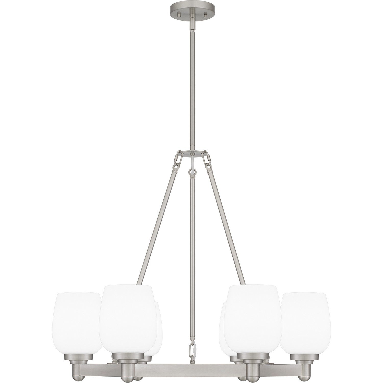 Quoizel - PNG5028BN - Six Light Chandelier - Penning - Brushed Nickel