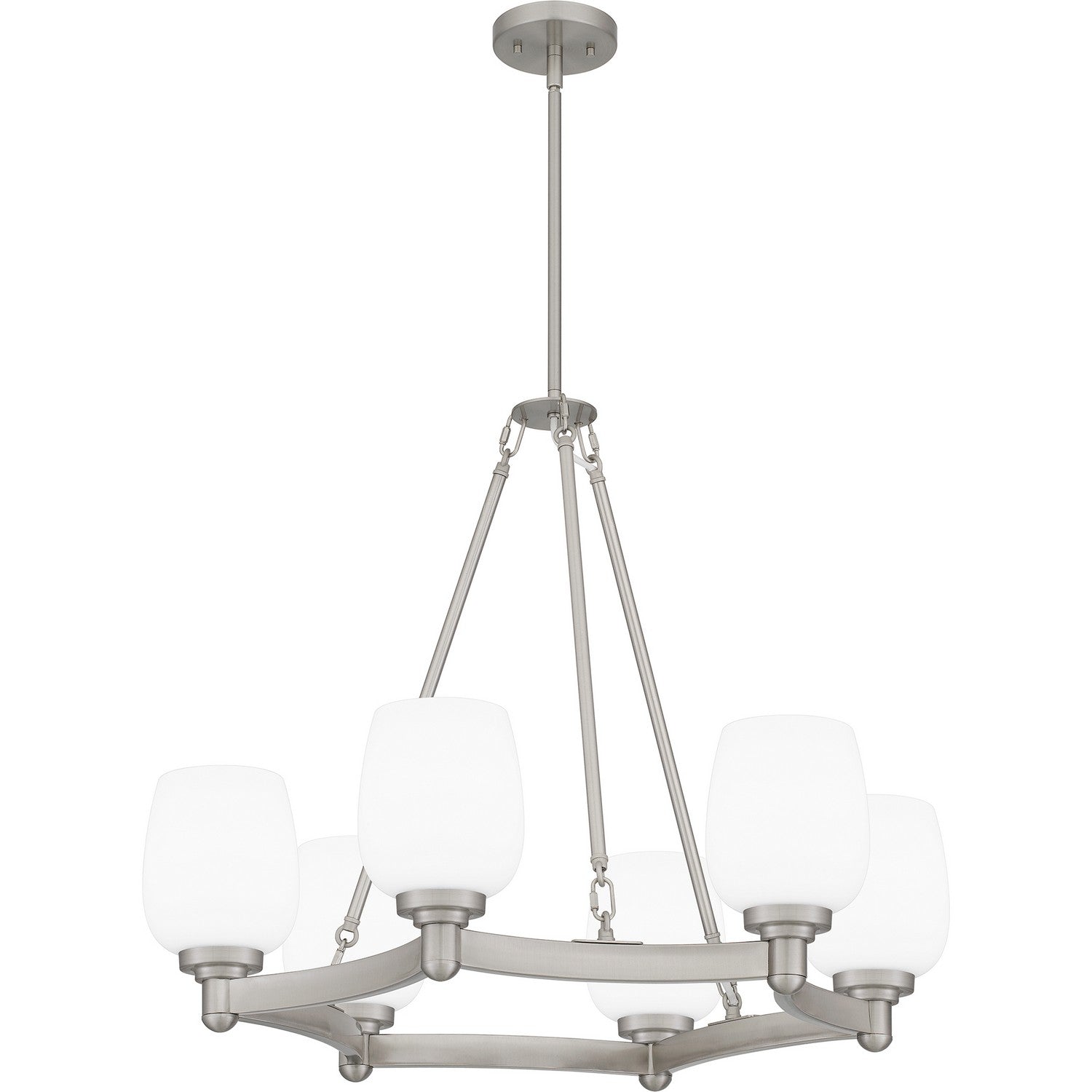 Quoizel - PNG5028BN - Six Light Chandelier - Penning - Brushed Nickel