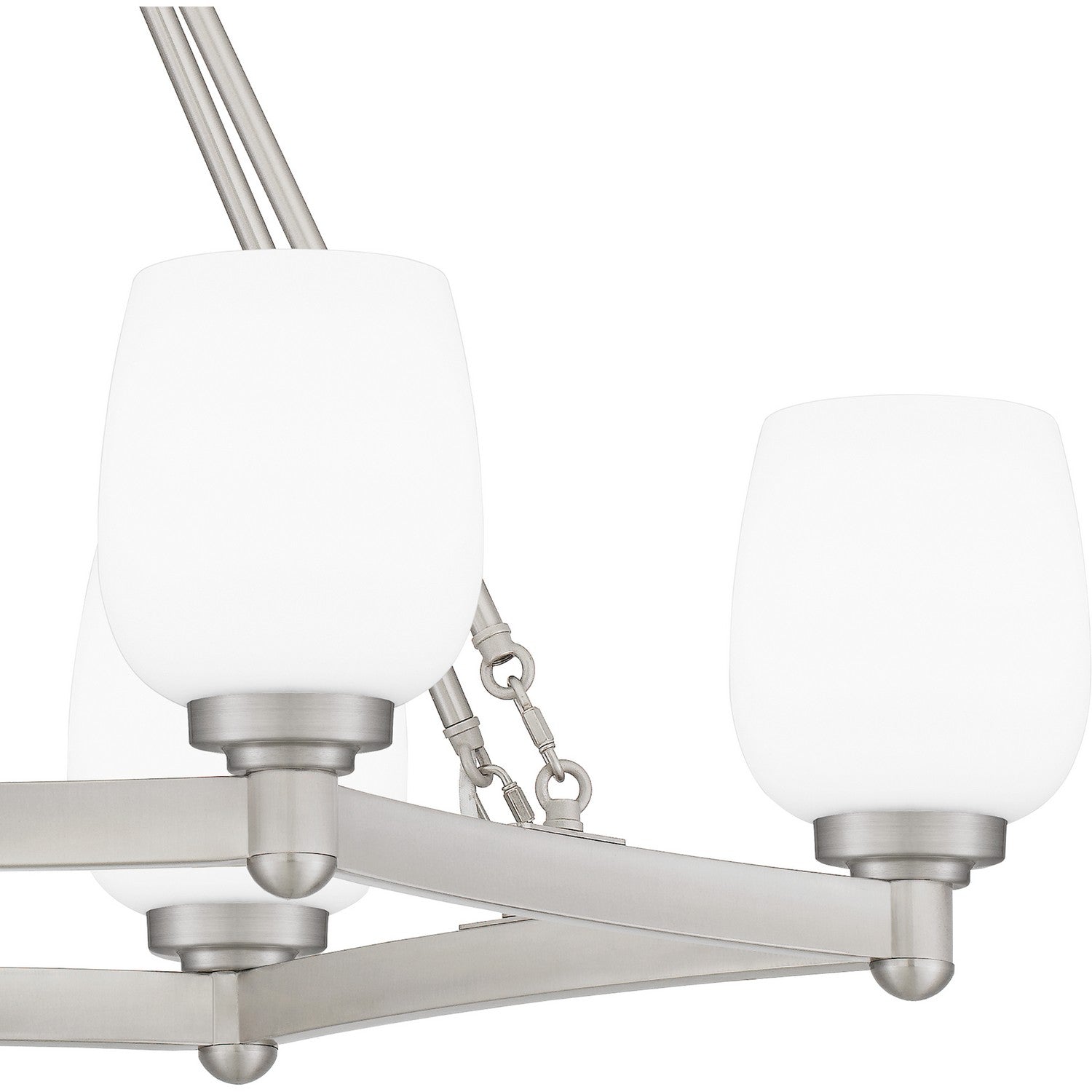 Quoizel - PNG638BN - Six Light Linear Chandelier - Penning - Brushed Nickel