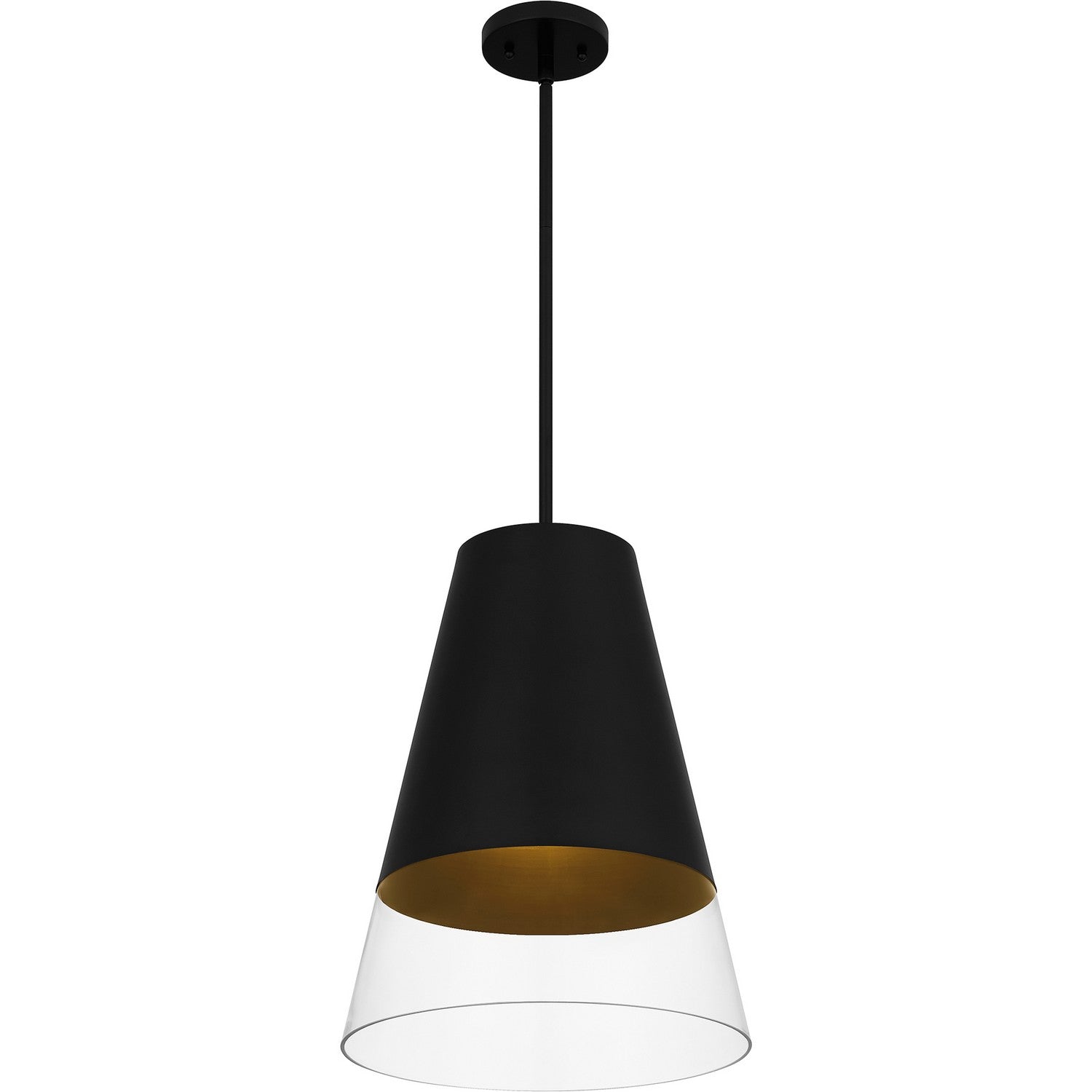 Quoizel - PRG1514BBK - One Light Pendant - Peregrine - Brushed Black
