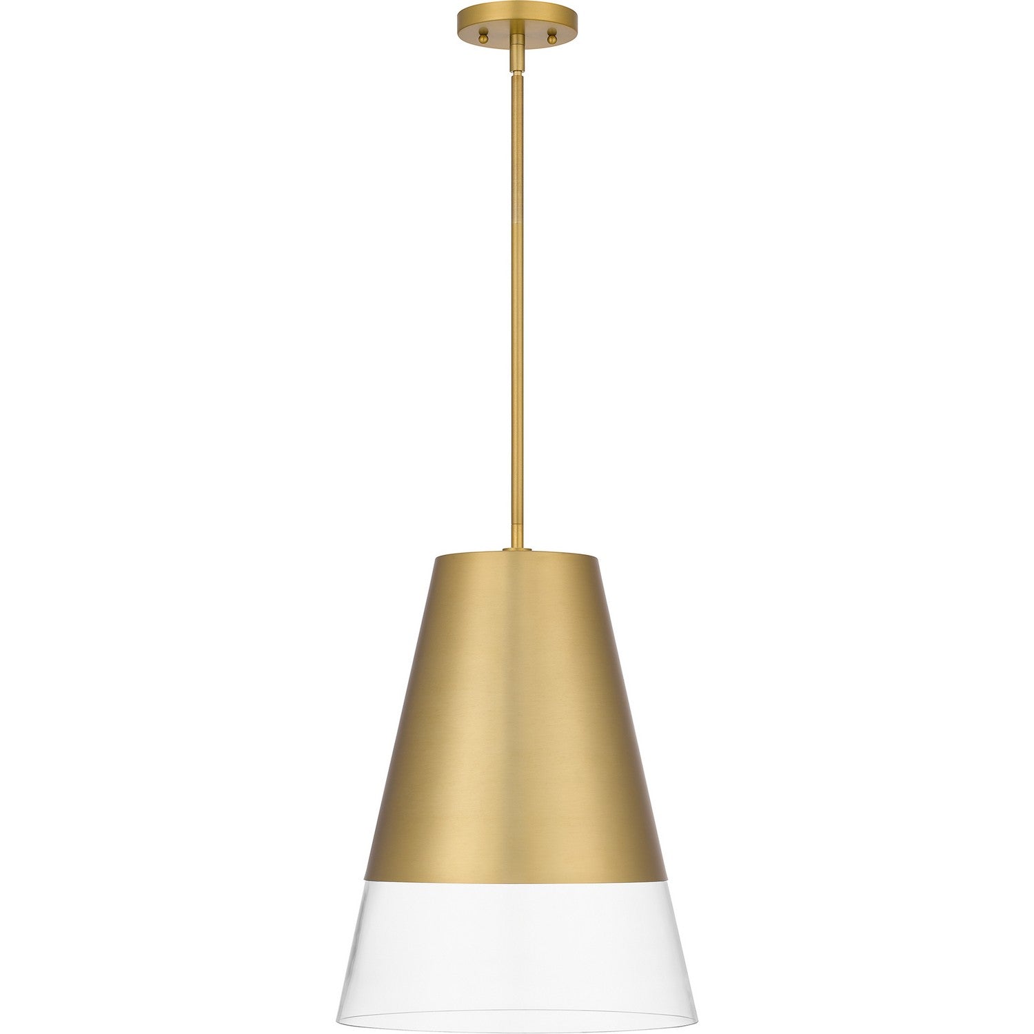 Quoizel - PRG1514BRG - One Light Pendant - Peregrine - Brushed Gold