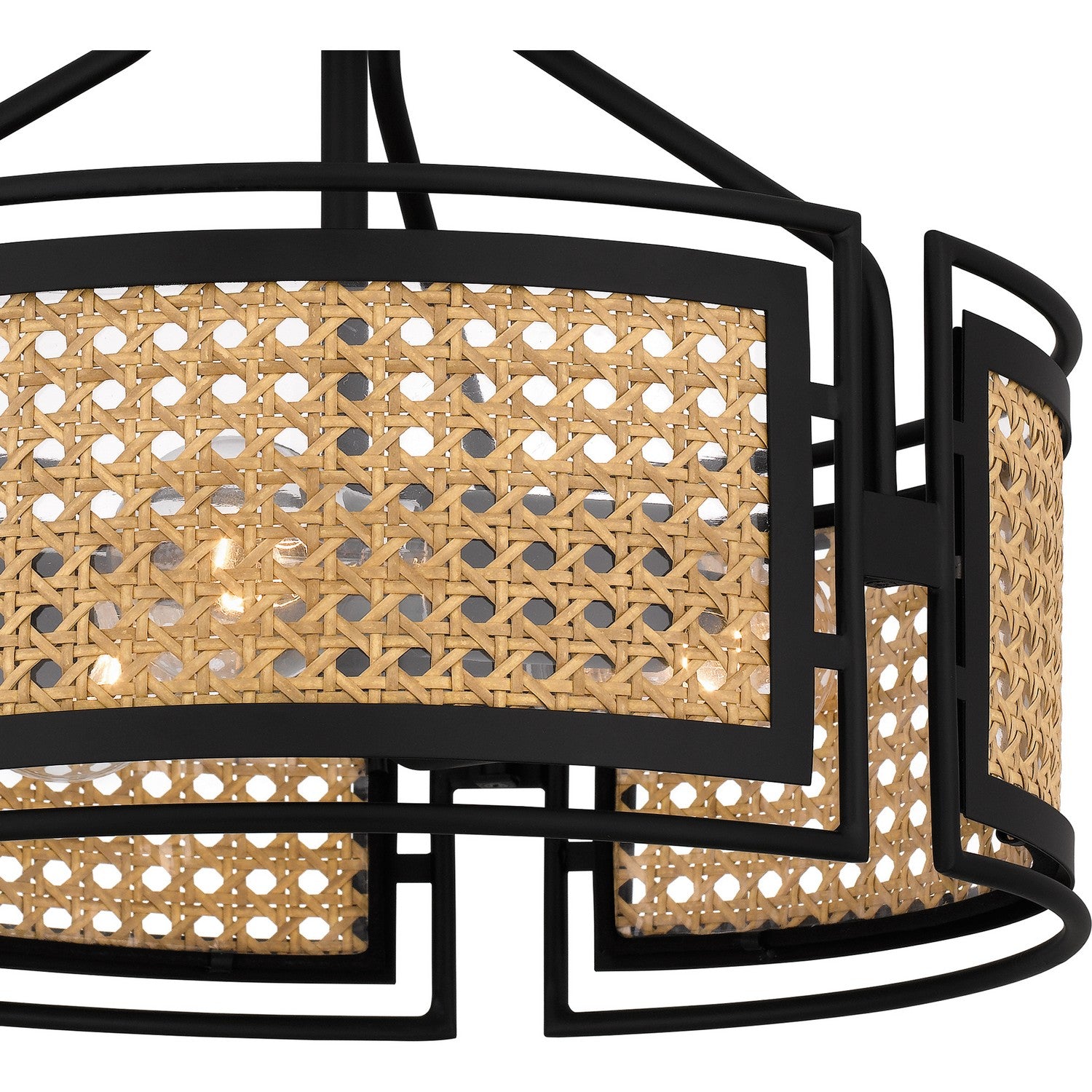 Quoizel - PYA1714MBK - Three Light Semi Flush Mount - Priya - Matte Black