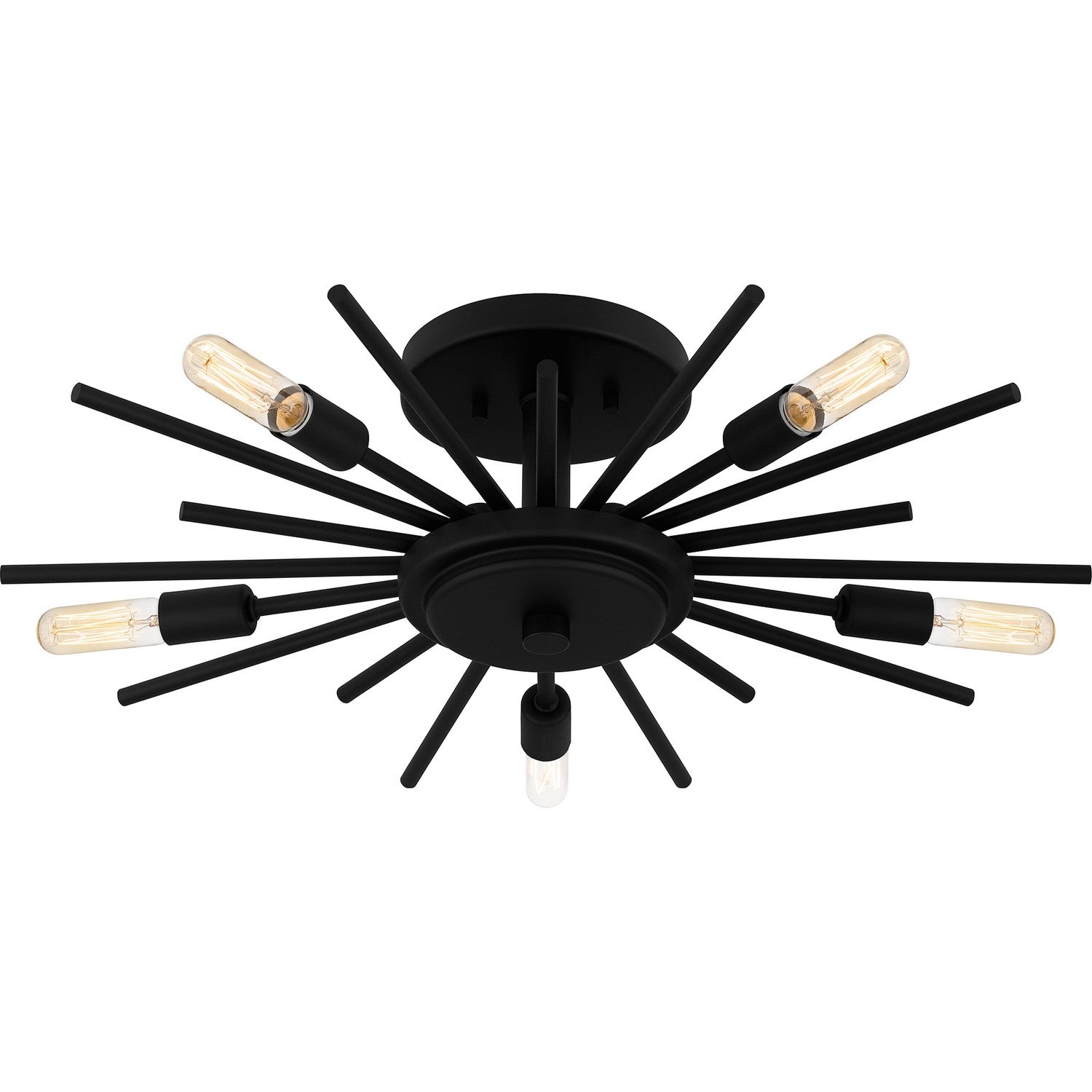 Quoizel - QSF6158MBK - Five Light Semi Flush Mount - Quoizel Semi-Flush Mount - Matte Black