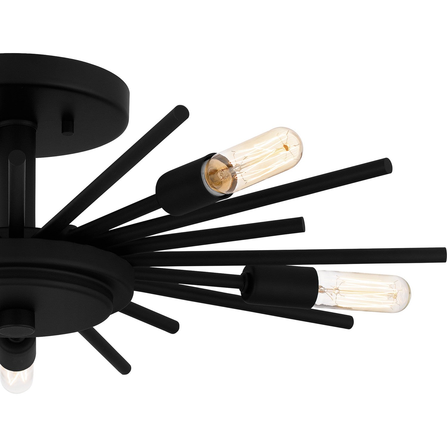 Quoizel - QSF6158MBK - Five Light Semi Flush Mount - Quoizel Semi-Flush Mount - Matte Black