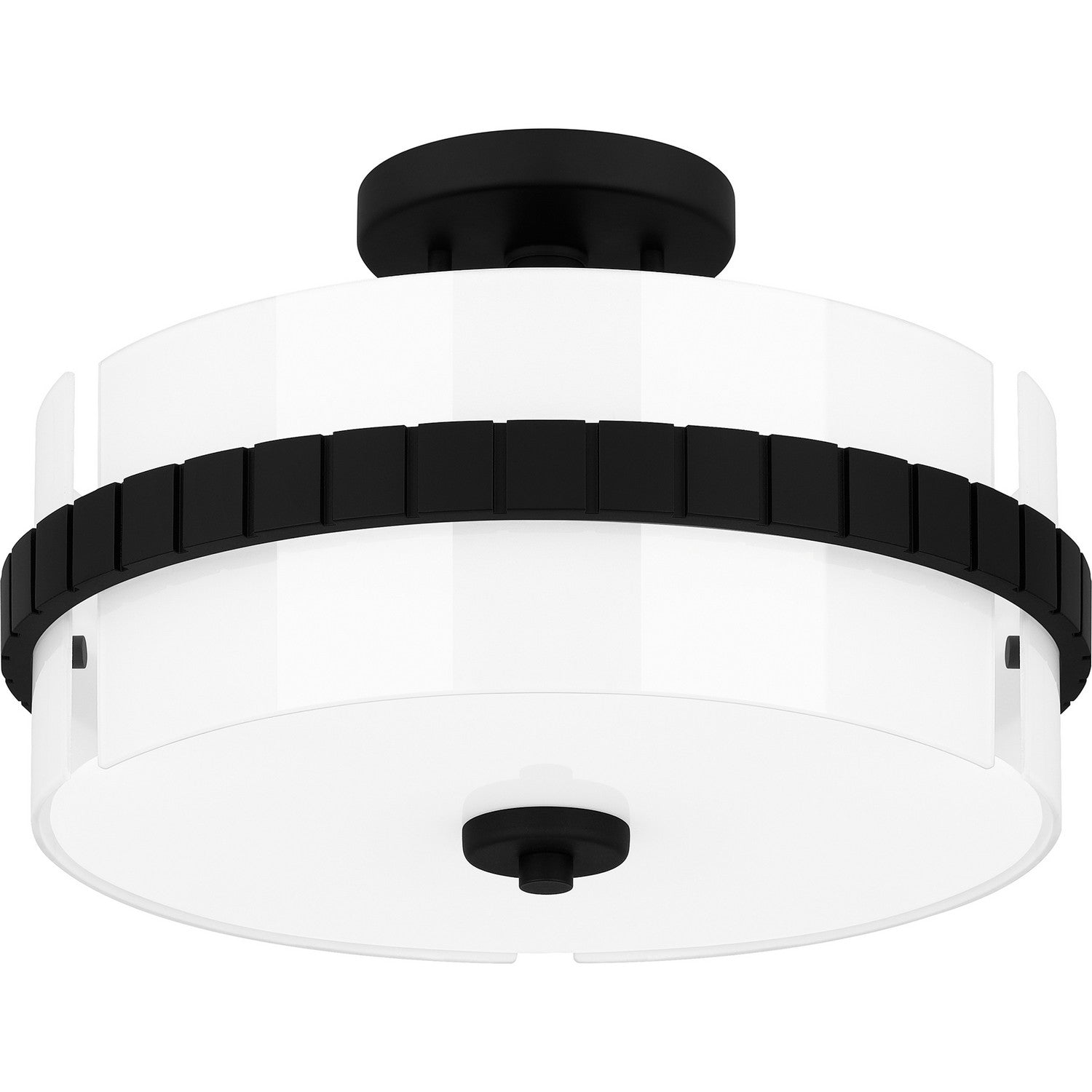 Quoizel - QSF6195MBK - Two Light Semi Flush Mount - Quoizel Semi-Flush Mount - Matte Black