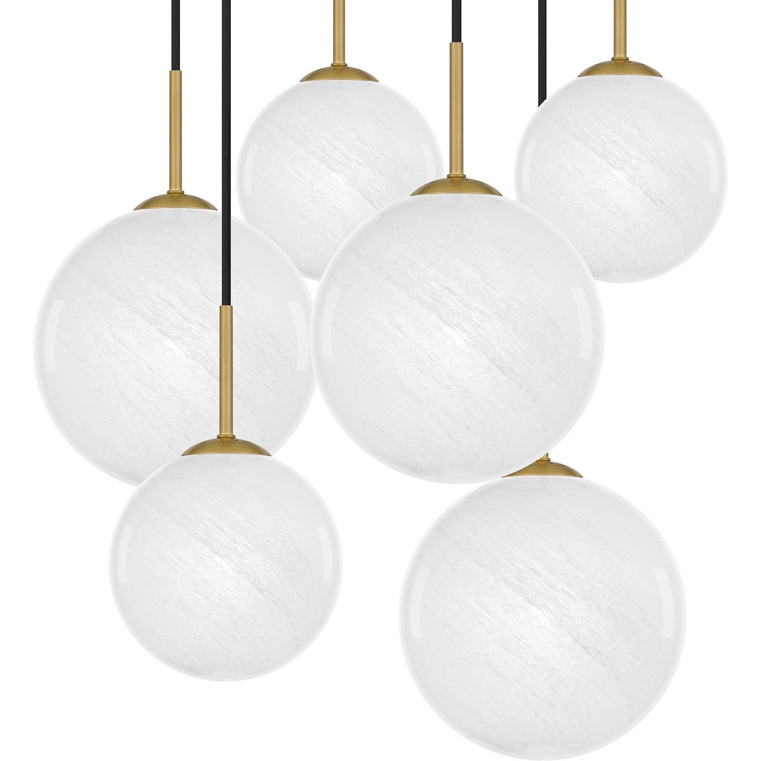 Quoizel - QSF6198AB - Six Light Pendant - Quoizel Semi-Flush Mount - Aged Brass