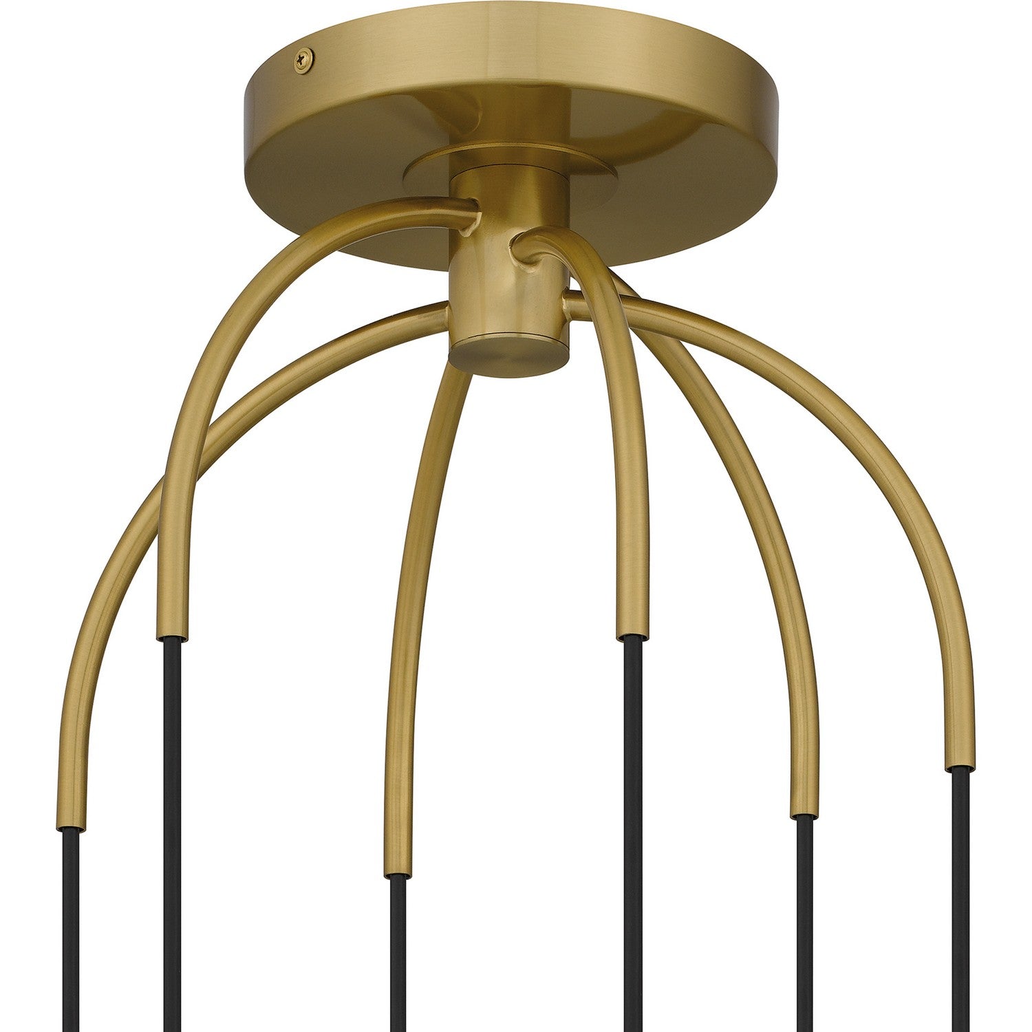 Quoizel - QSF6198AB - Six Light Pendant - Quoizel Semi-Flush Mount - Aged Brass