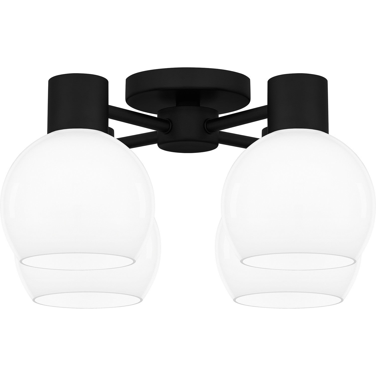 Quoizel - QSF6199MBK - Four Light Semi Flush Mount - Quoizel Semi-Flush Mount - Matte Black
