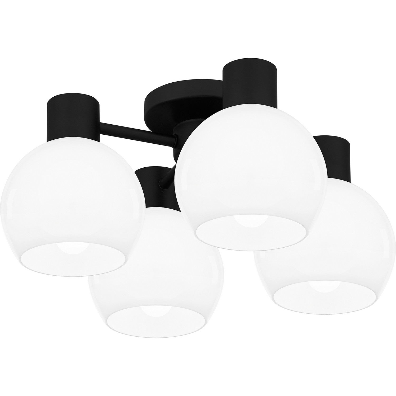 Quoizel - QSF6199MBK - Four Light Semi Flush Mount - Quoizel Semi-Flush Mount - Matte Black