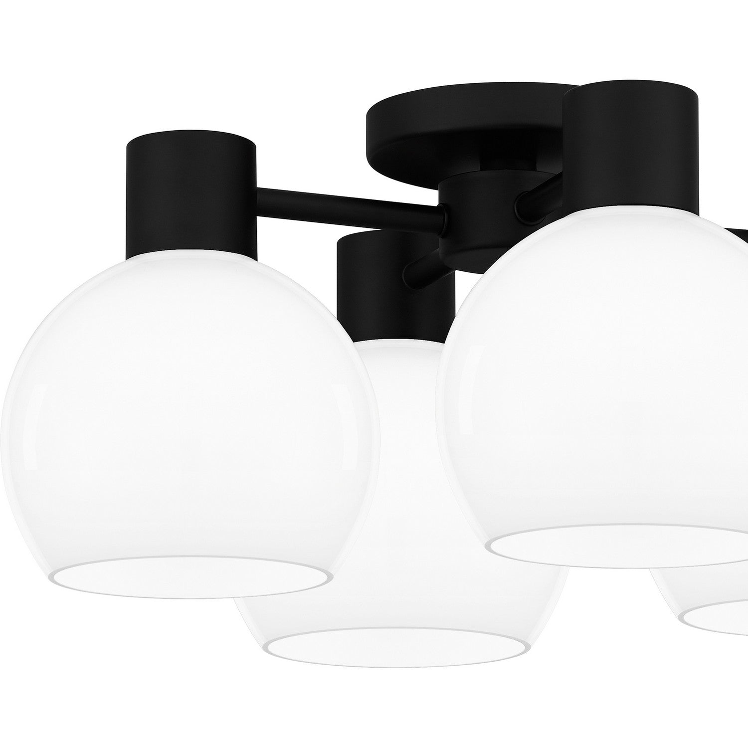 Quoizel - QSF6199MBK - Four Light Semi Flush Mount - Quoizel Semi-Flush Mount - Matte Black