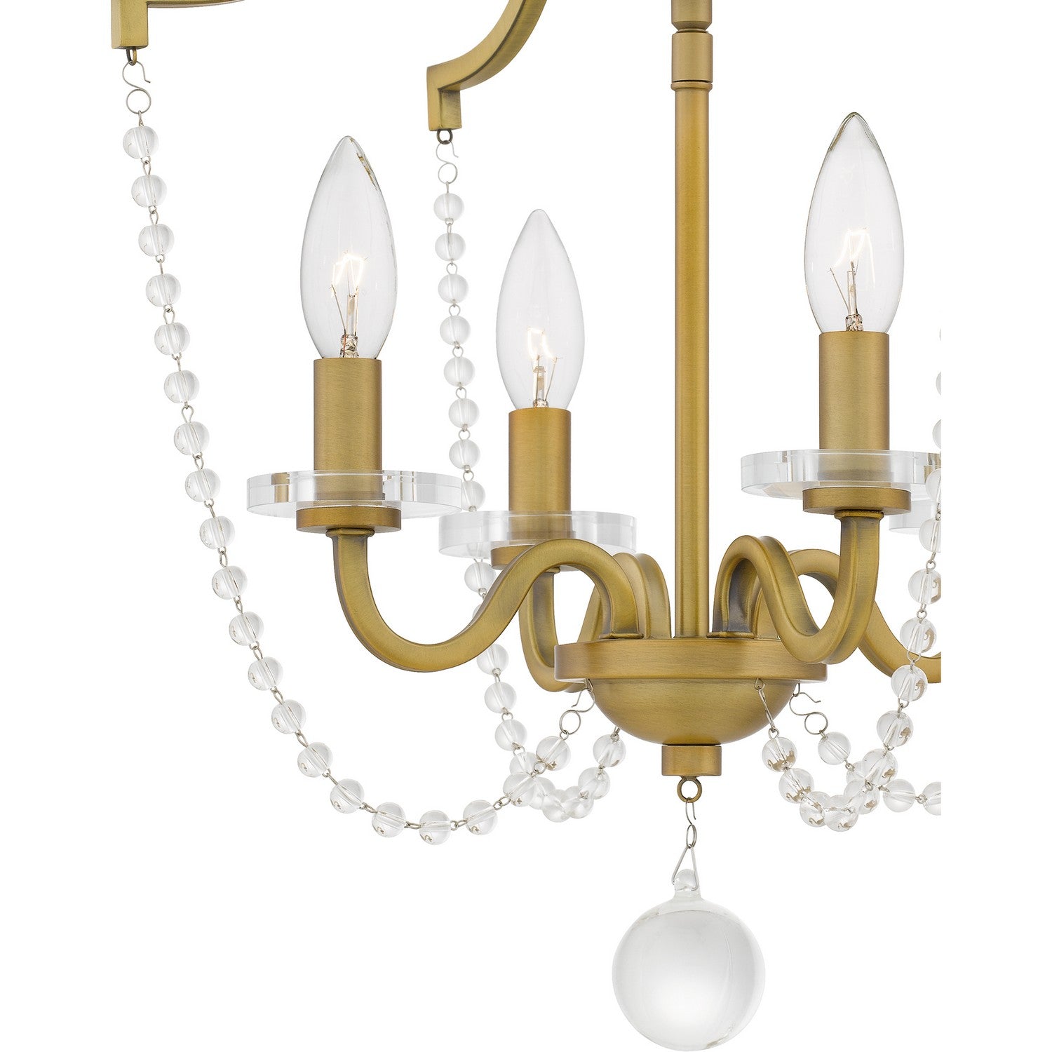 Quoizel - SDY1716AB - Four Light Semi Flush Mount - Sunday - Aged Brass