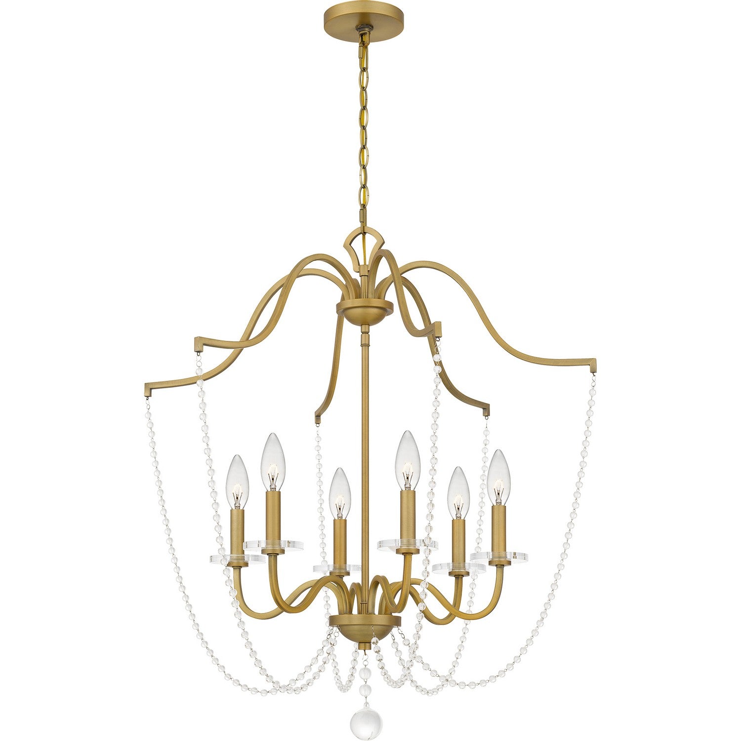 Quoizel - SDY5028AB - Six Light Chandelier - Sunday - Aged Brass