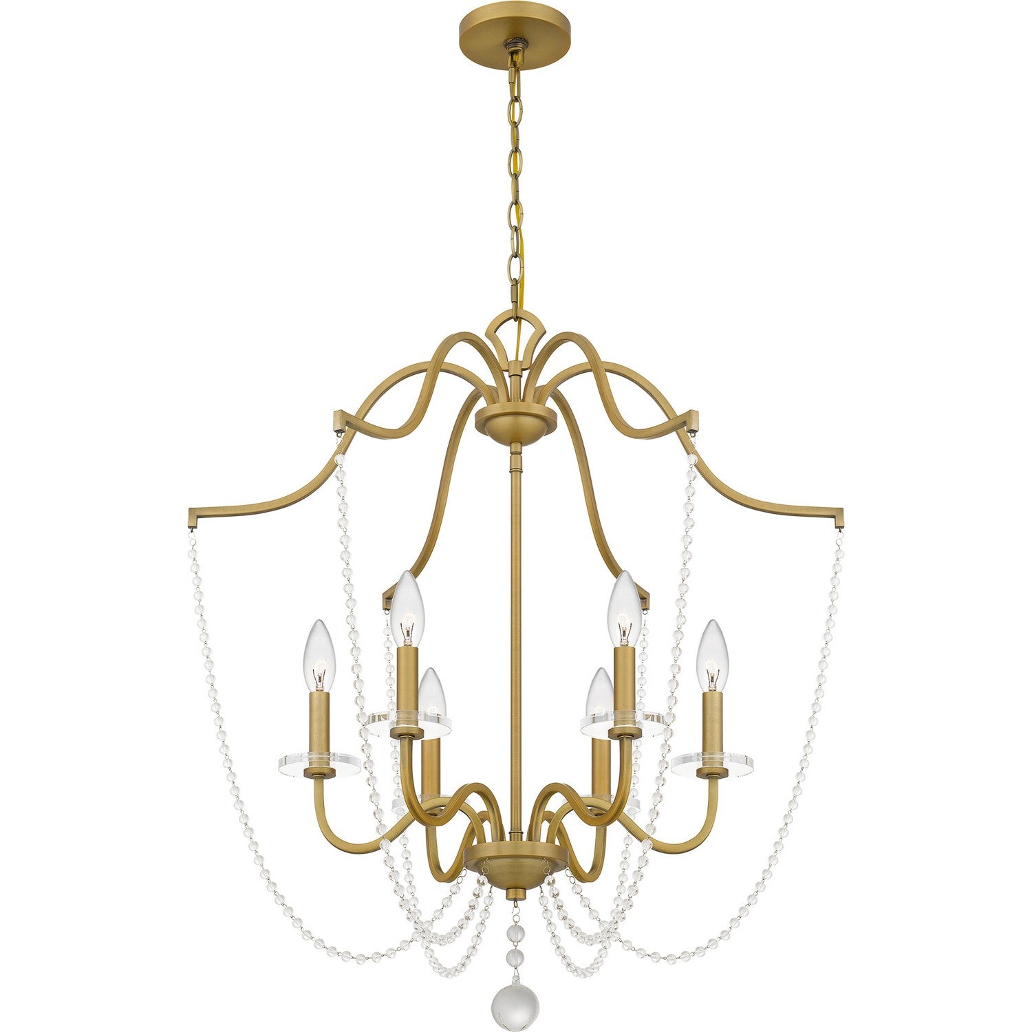 Quoizel - SDY5028AB - Six Light Chandelier - Sunday - Aged Brass