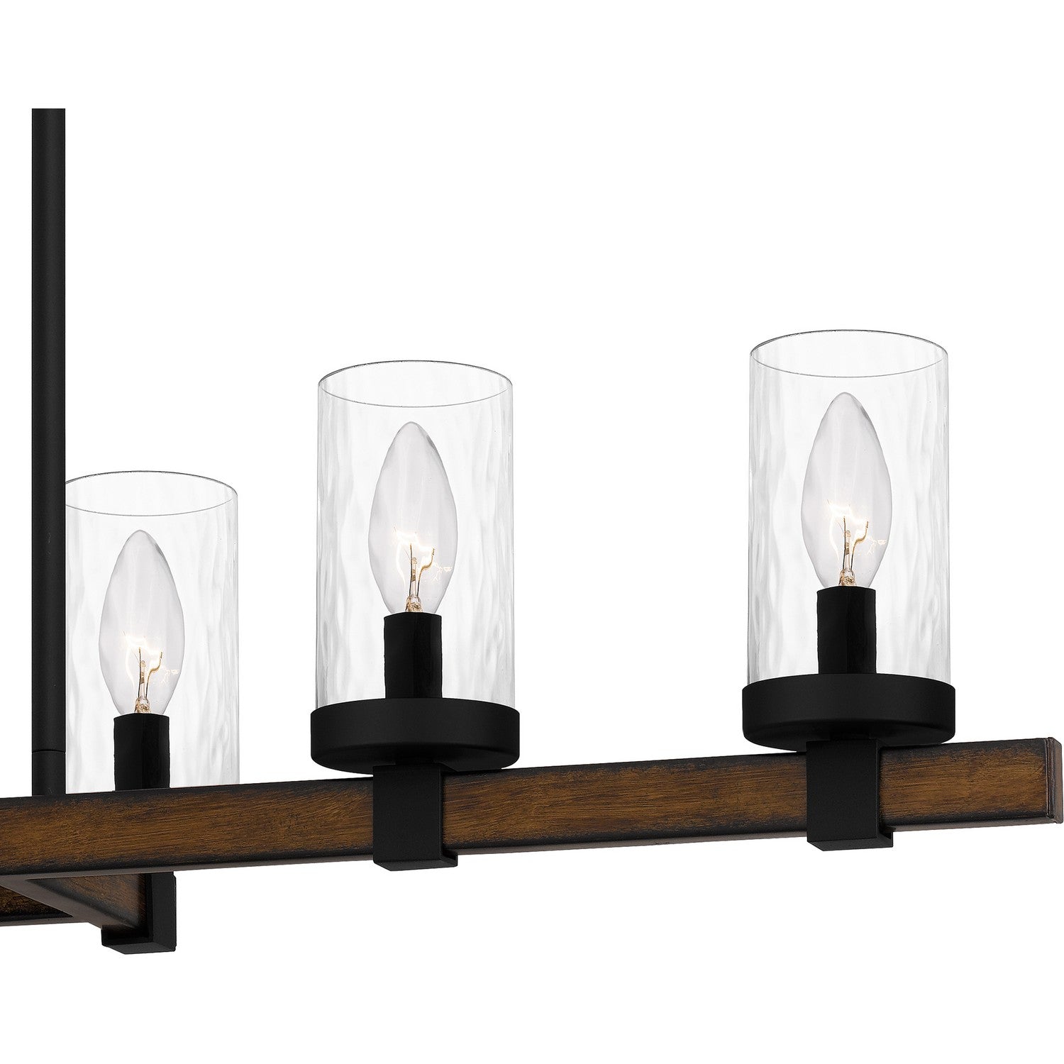 Quoizel - TUT638MBK - Six Light Linear Chandelier - Tuthill - Matte Black