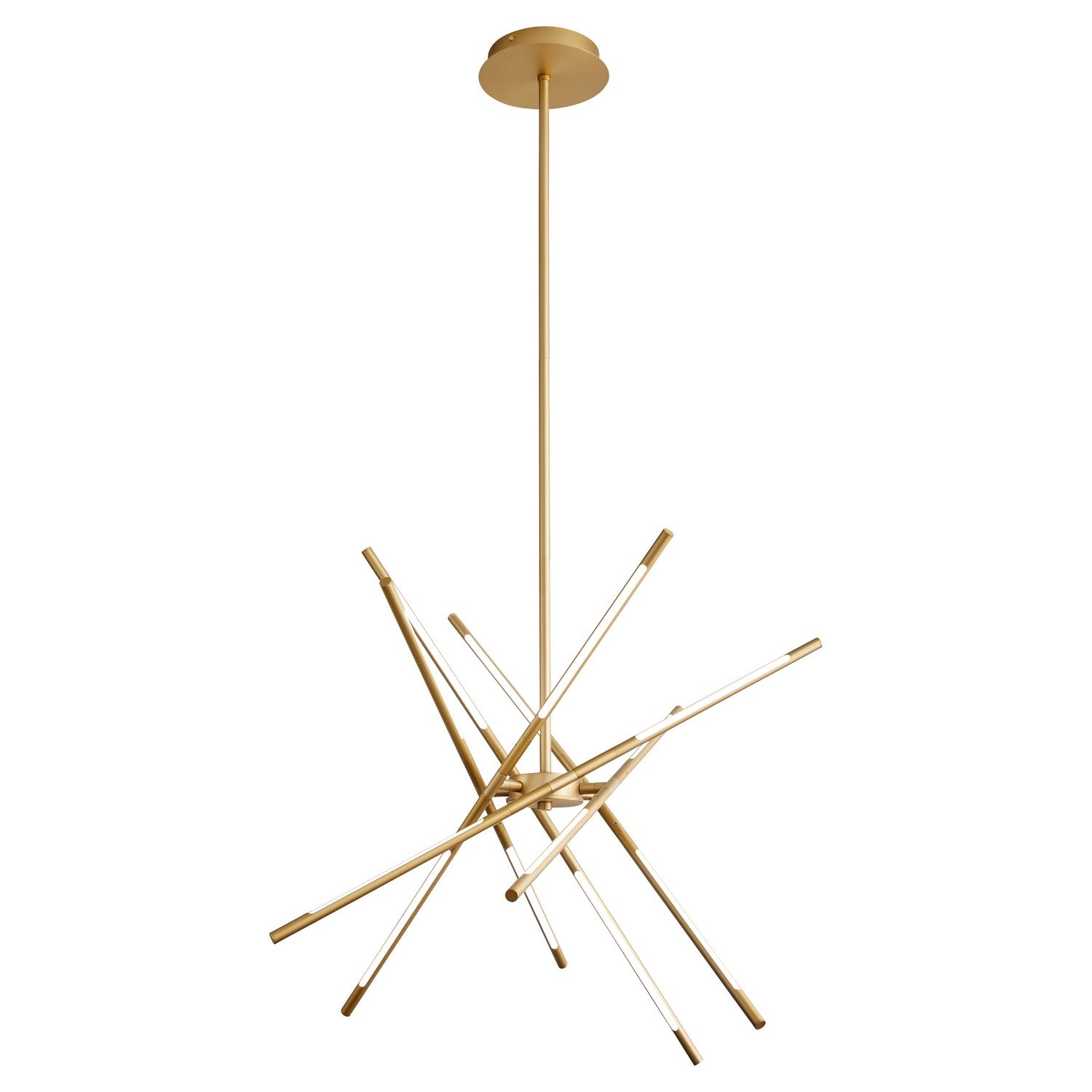 Quorum - 3-803-40 - LED Pendant - Palillos - Aged Brass