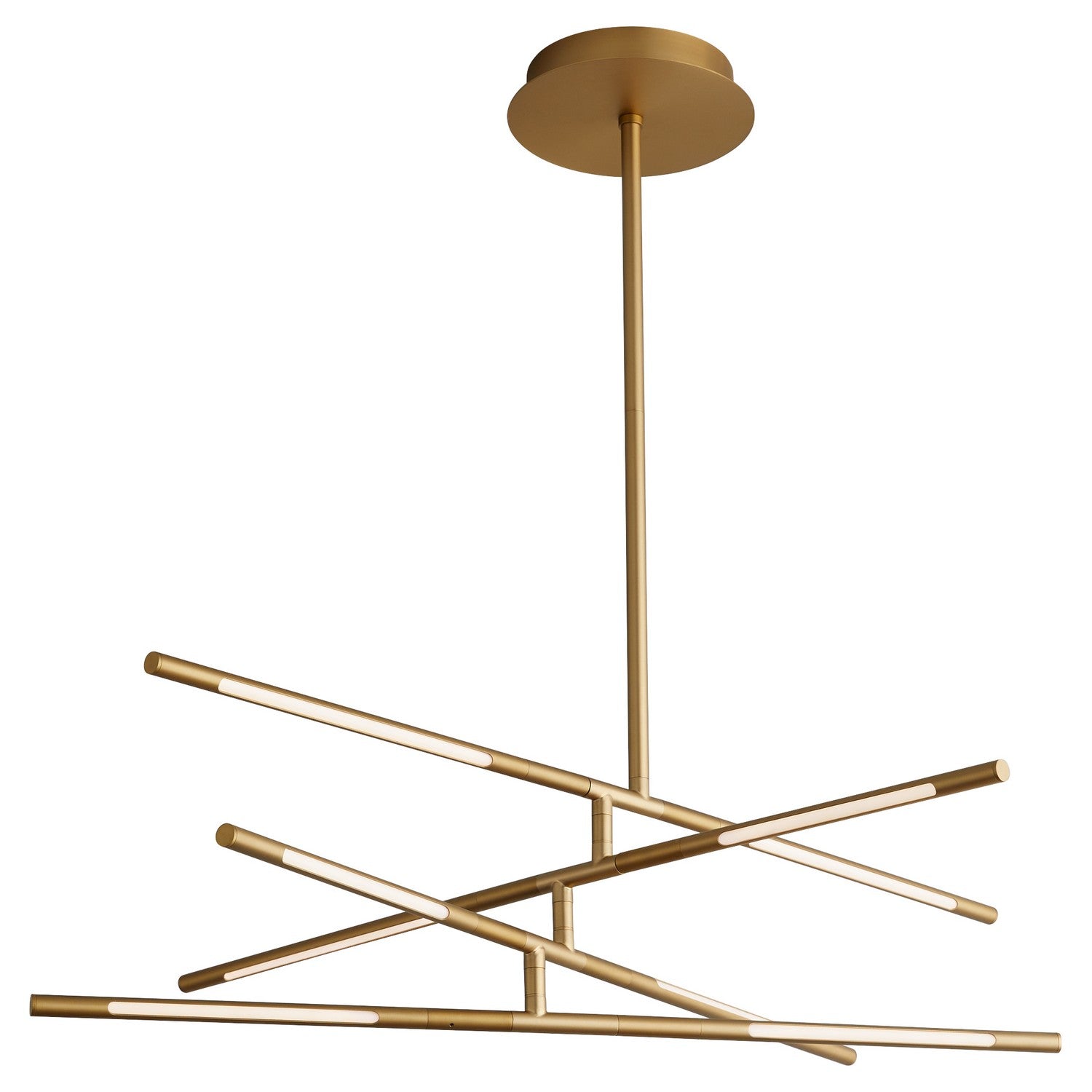 Quorum - 3-804-40 - LED Pendant - Palillos - Aged Brass
