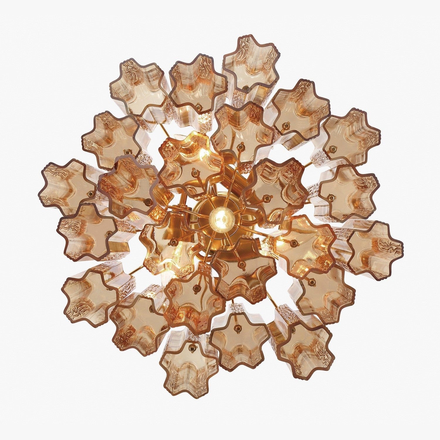 Crystorama - ADD-300-AG-AM - Four Light Chandelier - Addis - Aged Brass