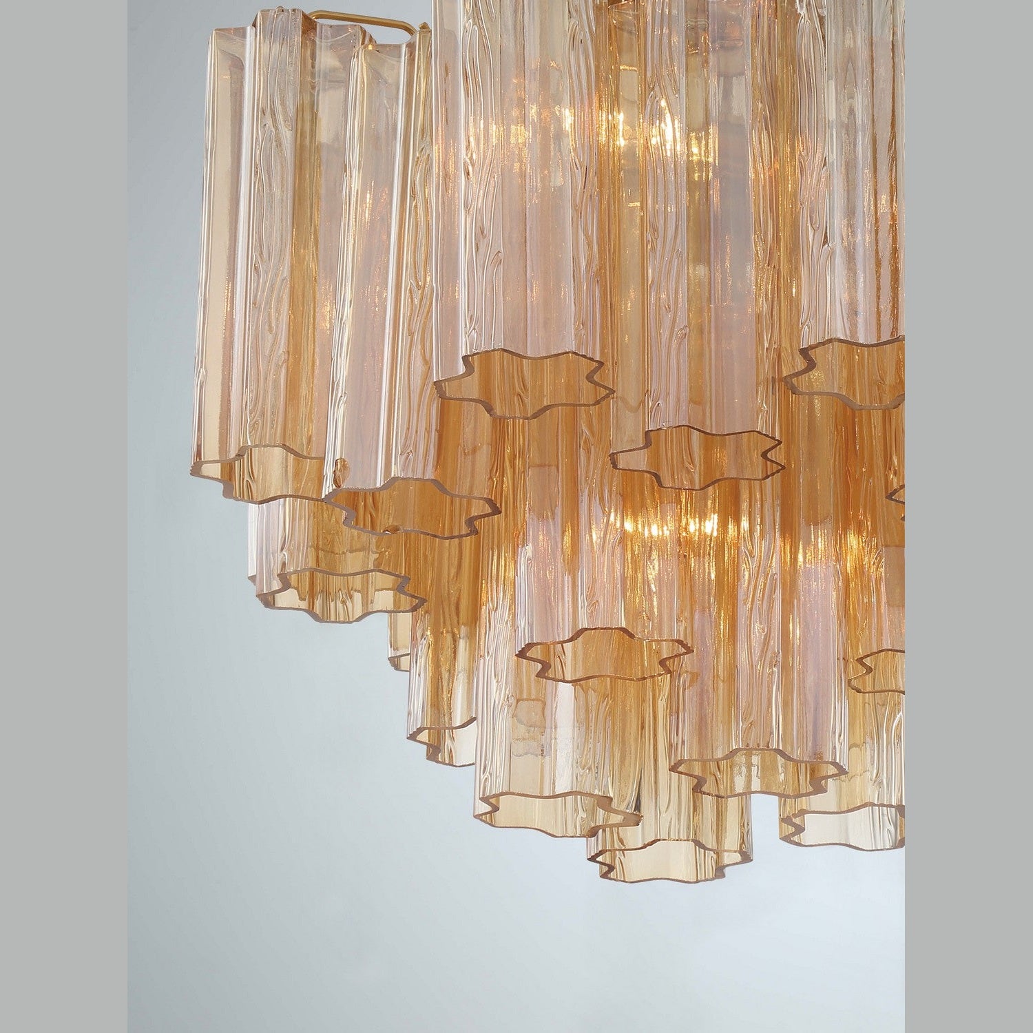 Crystorama - ADD-300-AG-AM_CEILING - Four Light Semi Flush Mount - Addis - Aged Brass