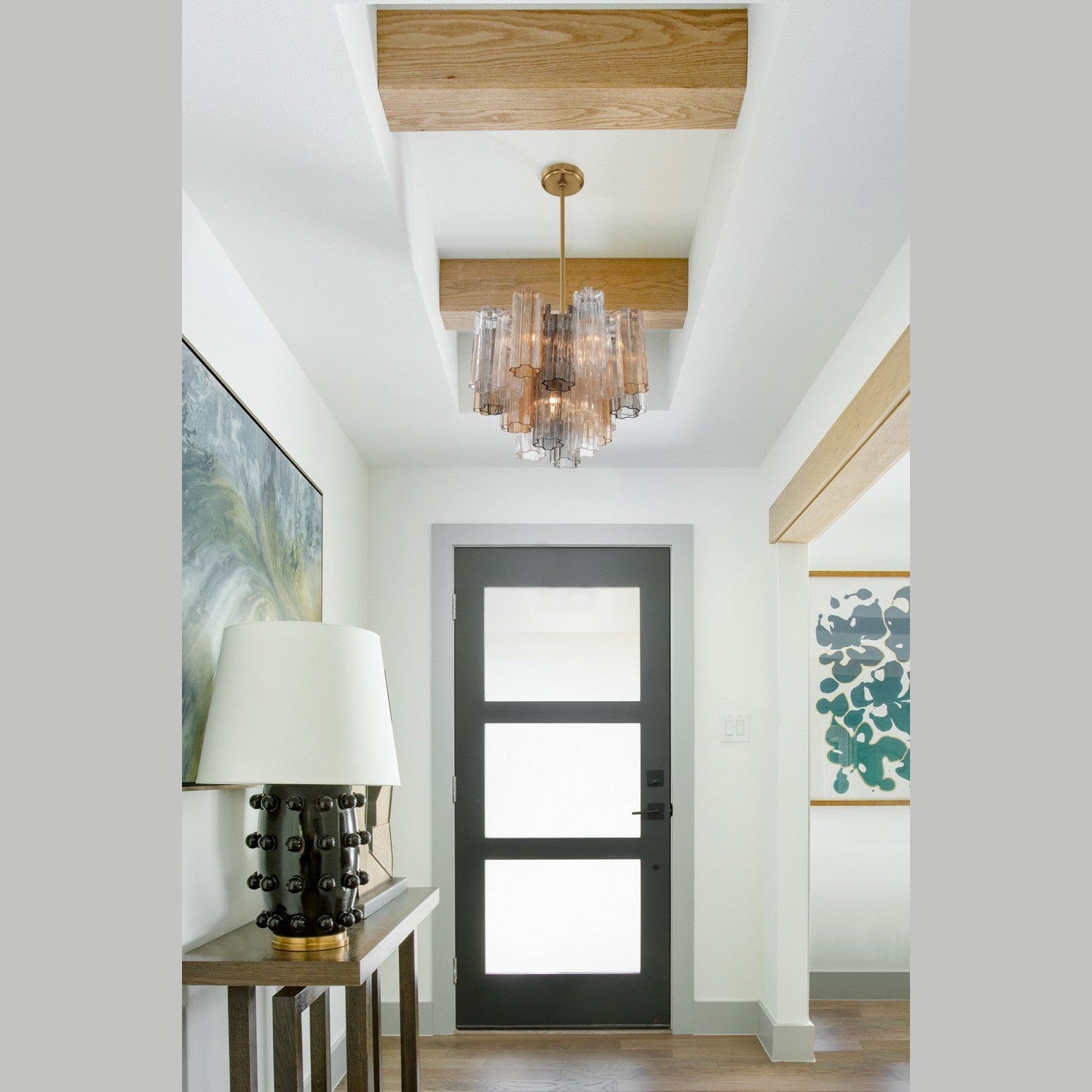 Crystorama - ADD-300-AG-AU - Four Light Chandelier - Addis - Aged Brass